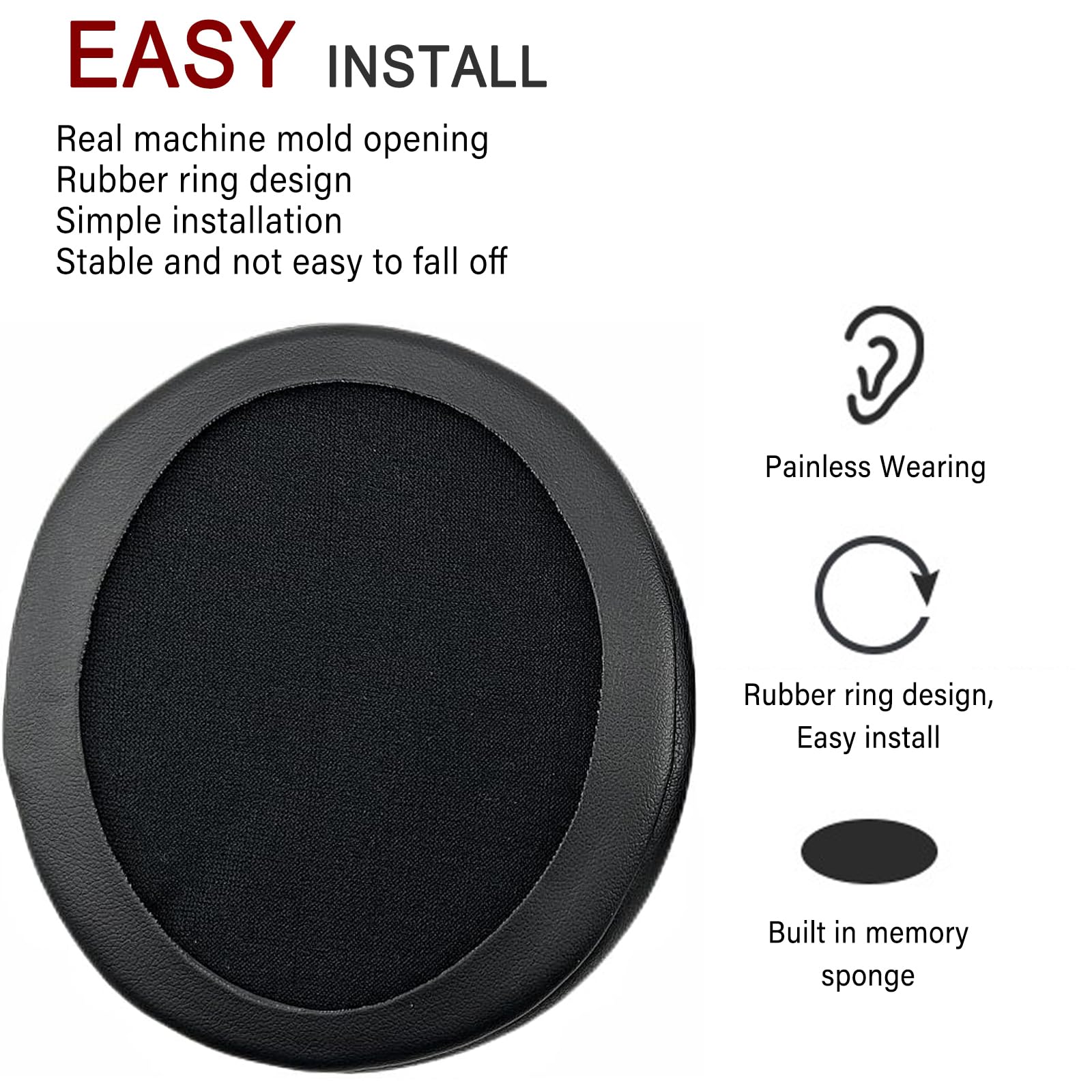 Razer Nari Cooling-Gel Ear Pads Replacement - Compatible with Nari Ultimate, Essential, Kraken Kitty & Tournament Edition Gaming Headsets | Memory Foam Cooling Cushions for Comfort & Noise Isolation | Perfect for Long Gaming Sessions & Office Work