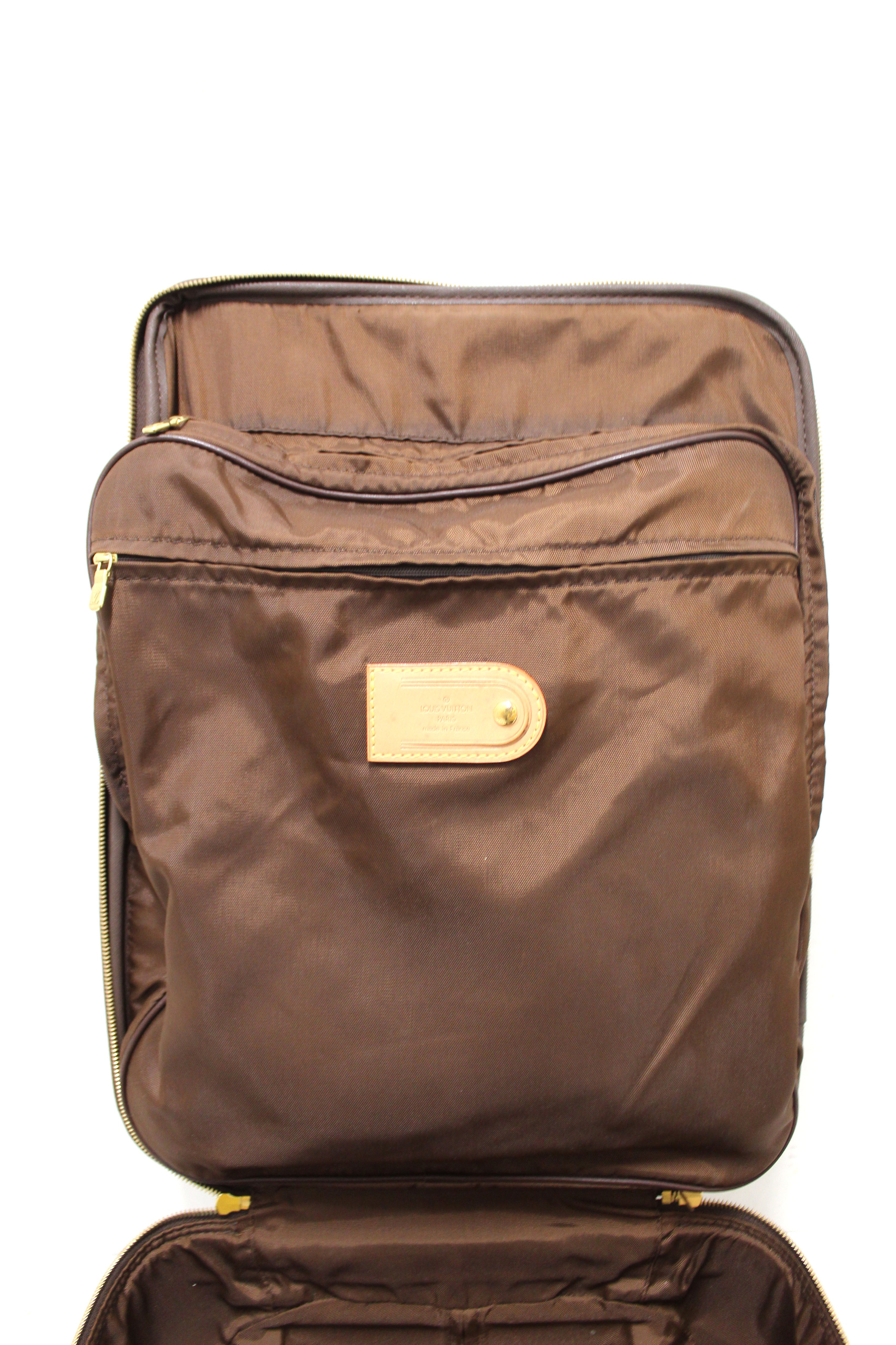 Authentic Louis Vuitton Classic Monogram Pegase 45 Rolling Luggage Suitcase - Luxury Travel Carry-On for Business Trips & Vacations