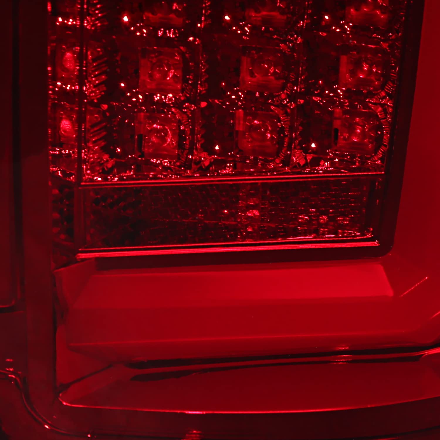Spec-D Tuning Red LED Tail Lights with Light Bar for 2009-2014 Ford F150 - Left & Right Pair Assembly - Upgrade Your Truck's Style & Visibility for Night Driving & Custom Look