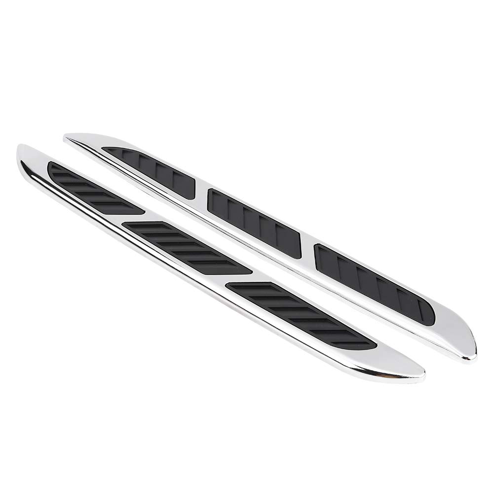 2pcs Car Exterior Hood Side Door Air Vent Cover - Black ABS Plastic Air Intake Grille Decorative Trim for Sedan, SUV, Truck - Enhances Airflow & Sporty Look (Fits Most Vehicle Models) - Perfect for Car Modifications & Performance Upgrades