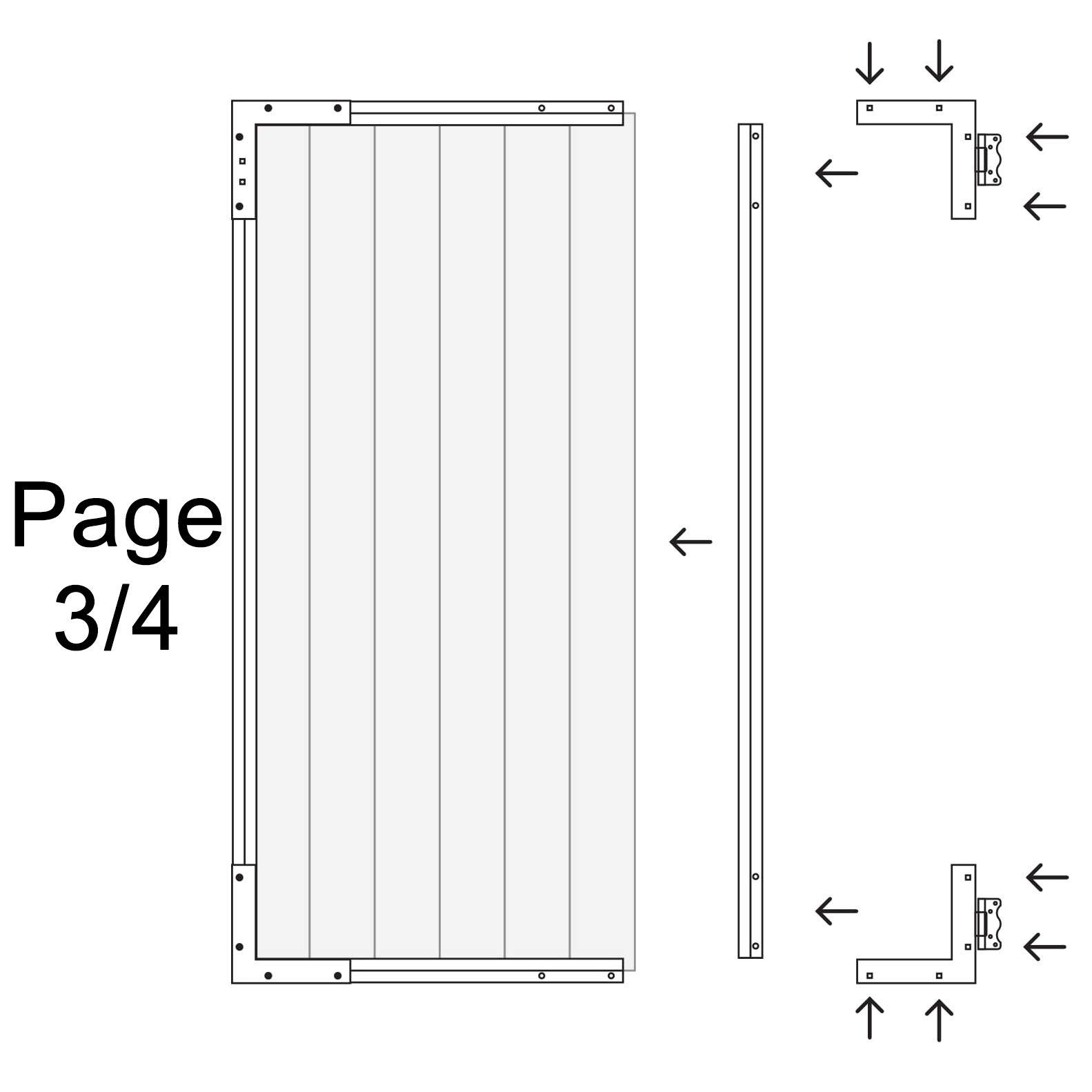 Nuvo Iron PRO6 (Pro 6) Black Gate Frame - 6' Long x 6 Standard Fence Board Wide - Heavy Duty Steel Fence Panel for Backyard, Garden, and Property Security