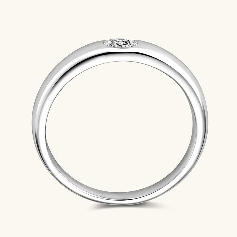 Oval Cut Premium Moissanite Wedding Ring - 14K White Gold Engagement Band for Women, Durable & Sparkling Alternative to Diamond | Perfect for Proposals, Anniversaries & Bridal Jewelry