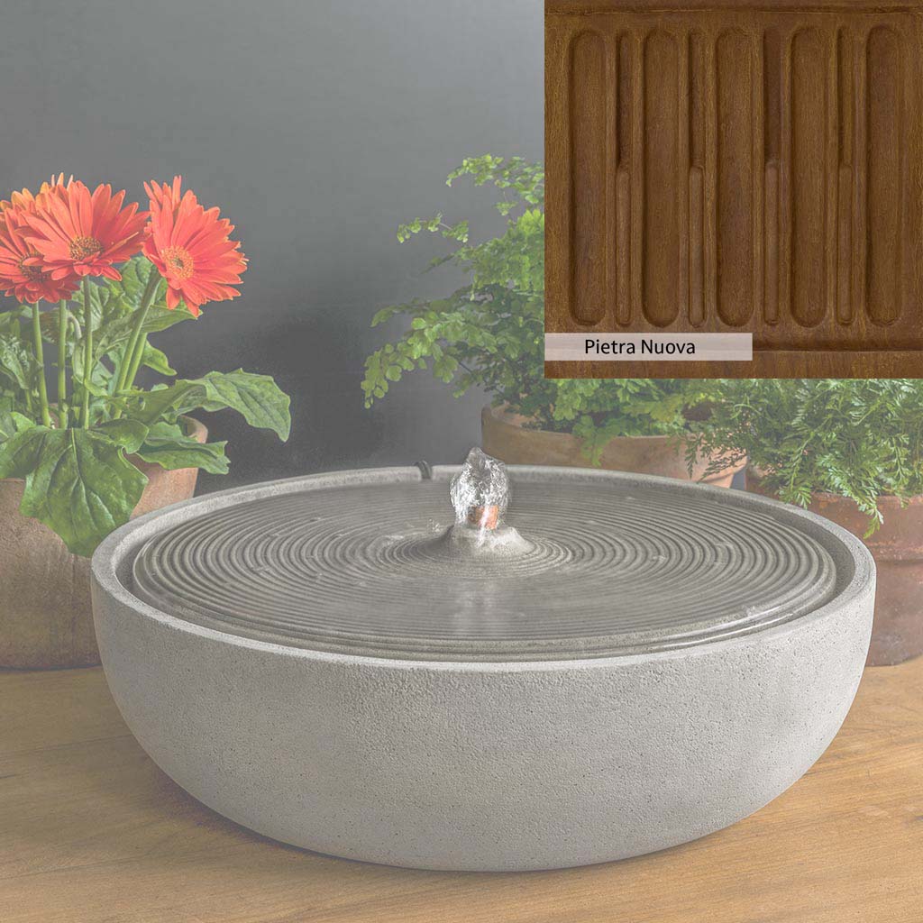 Campania International Ripple Large Outdoor Water Fountain - Classic Garden Decor for Patio, Yard, and Landscape Design | Perfect for Backyard, Poolside, and Outdoor Living Spaces