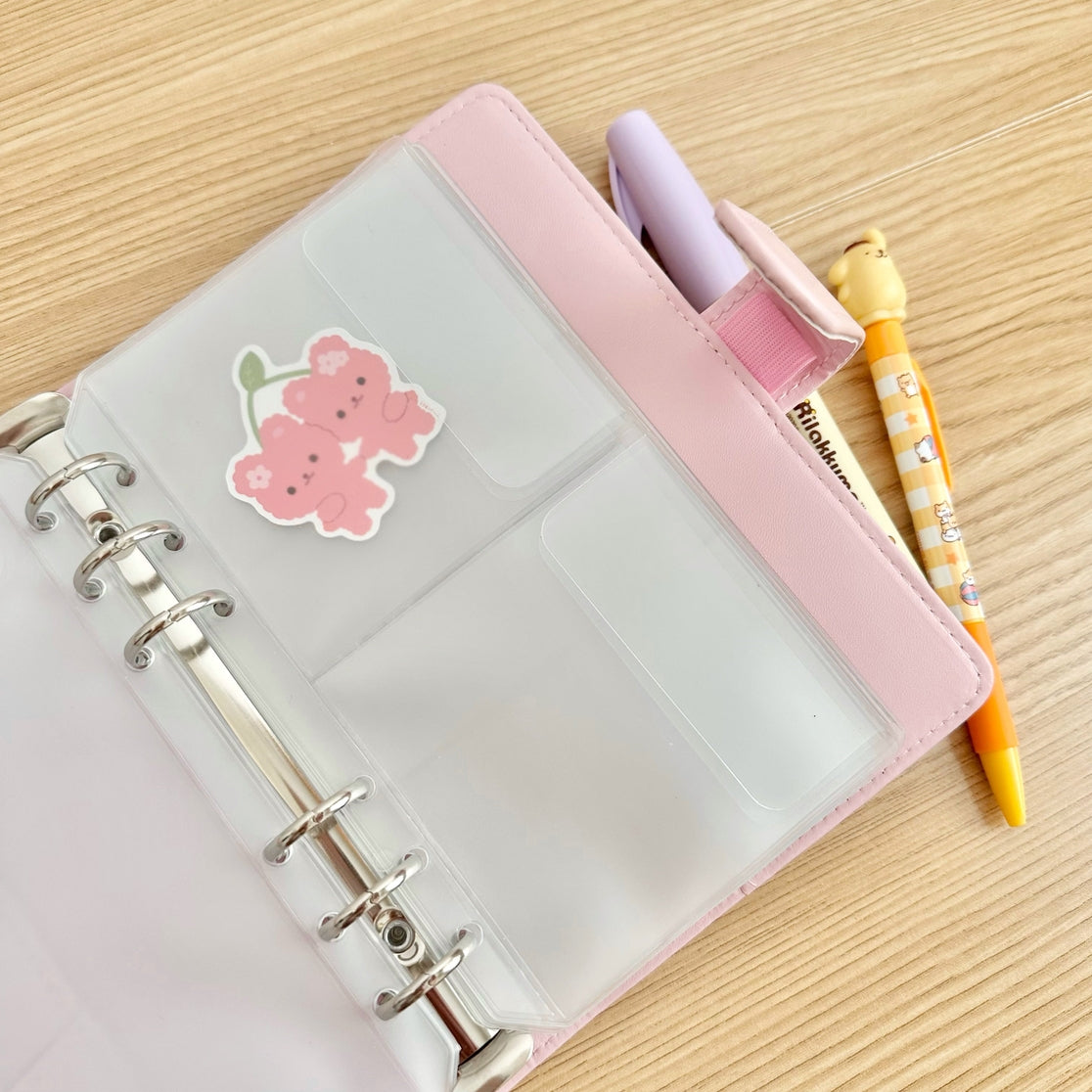 A6 Sticker Organizer Binder for Scrapbooking, Planner & Journaling - Portable Sticker Storage Book with 20 Refillable Pockets, Perfect for Crafting, Bullet Journal & Stationery Lovers