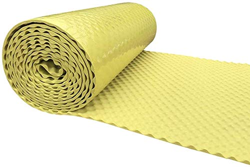 SOOMJ 20mm Thick Flame Retardant Acoustic Insulation Cotton - Self-Adhesive Soundproofing Panel for Walls, Home Studios, KTV Rooms & Noise Reduction (Yellow) - Perfect for Home Theaters, Recording Studios & Office Soundproofing