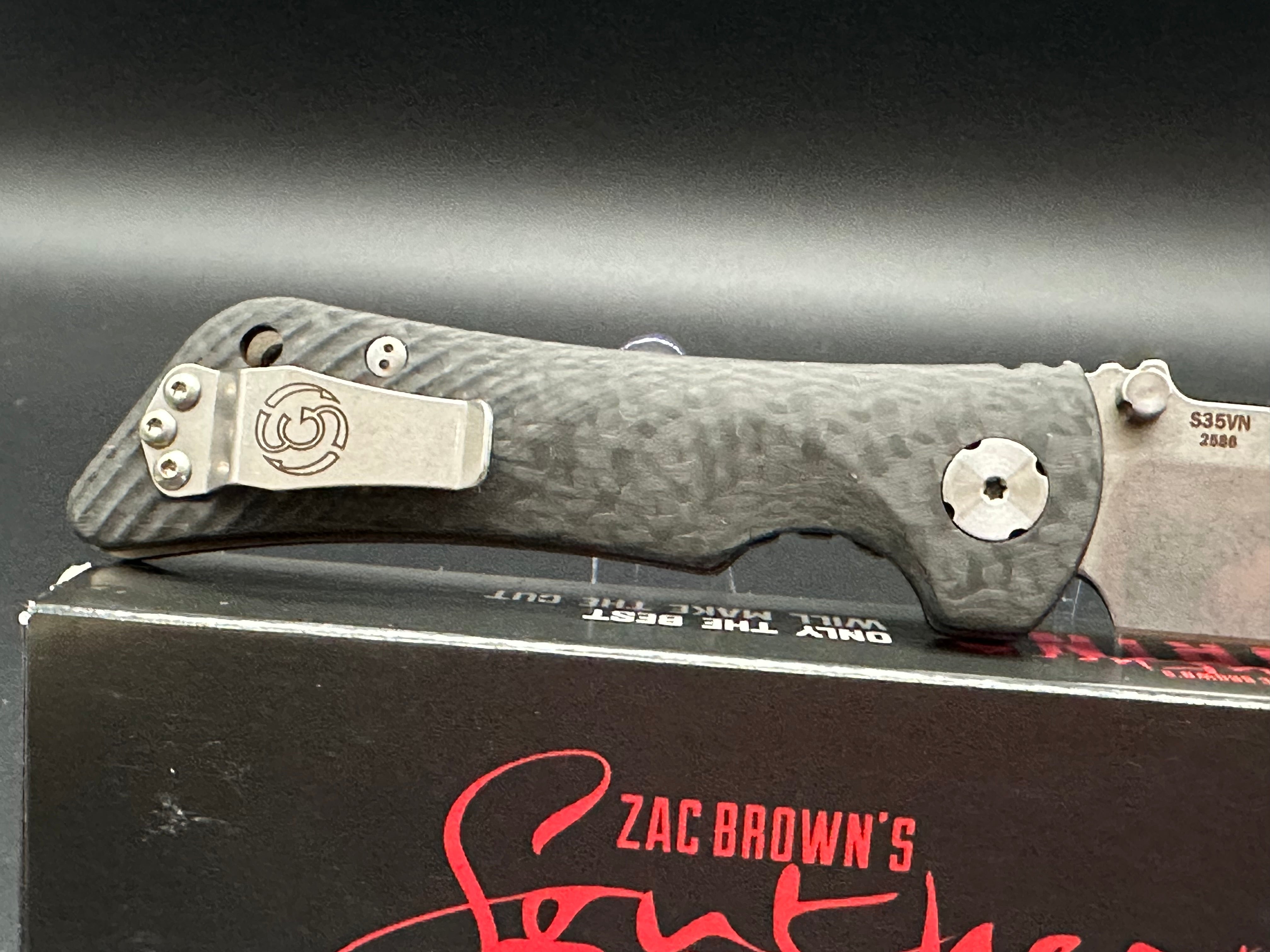 Southern Grind Spider Monkey Folding Knife - Satin Finish, Carbon Fiber Handle - Perfect for Camping, Hiking & Everyday Carry (EDC)