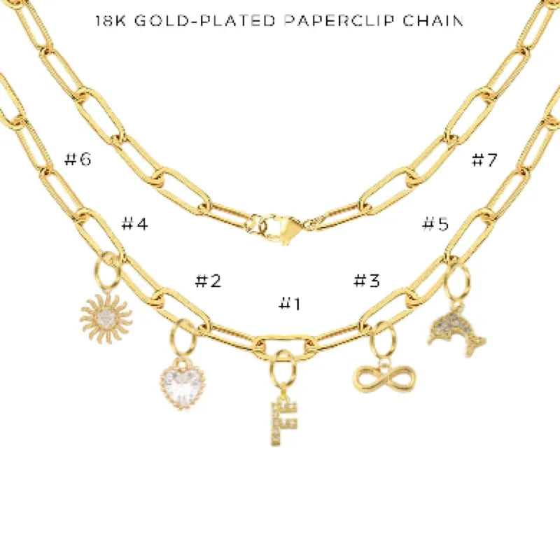 Charm Necklace with Assorted Charms - Elegant Layering Jewelry for Women | Perfect for Everyday Wear, Gifts & Special Occasions