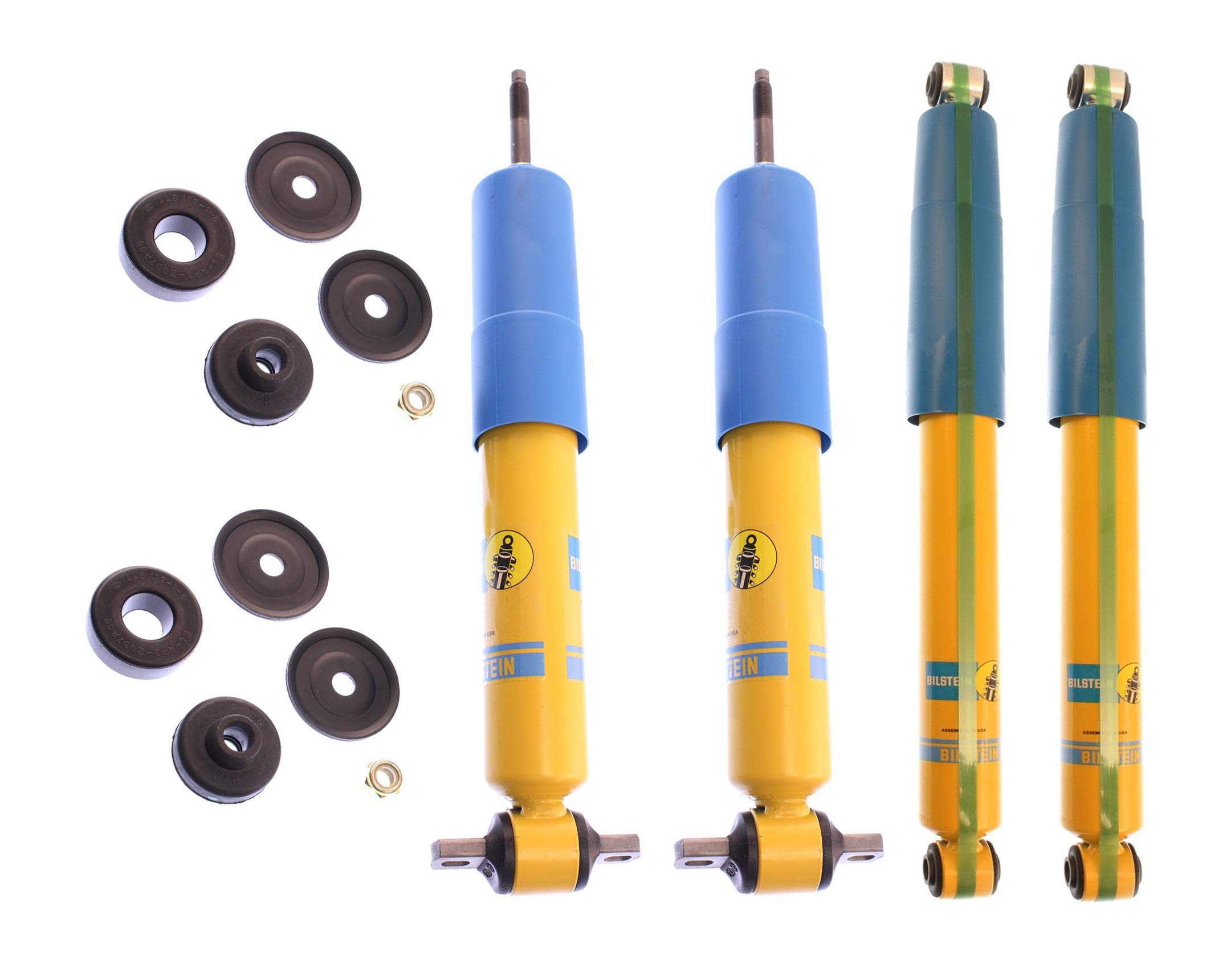 Bilstein B6 4600 Front & Rear Shock Absorbers Kit for Dodge Ram 1500 RWD - Heavy Duty Off-Road Performance & Smooth Ride | Perfect for Towing, Hauling & Adventure Driving