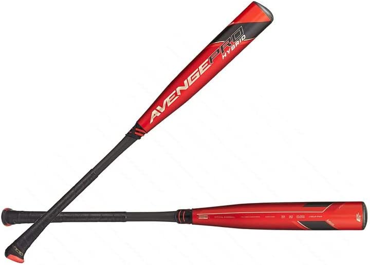 2022 New Axe Bat Avenge Pro Hybrid (-3) BBCOR Baseball Bat - Red & Black for High School & College Baseball Players - Perfect for Power Hitters & Competitive Games