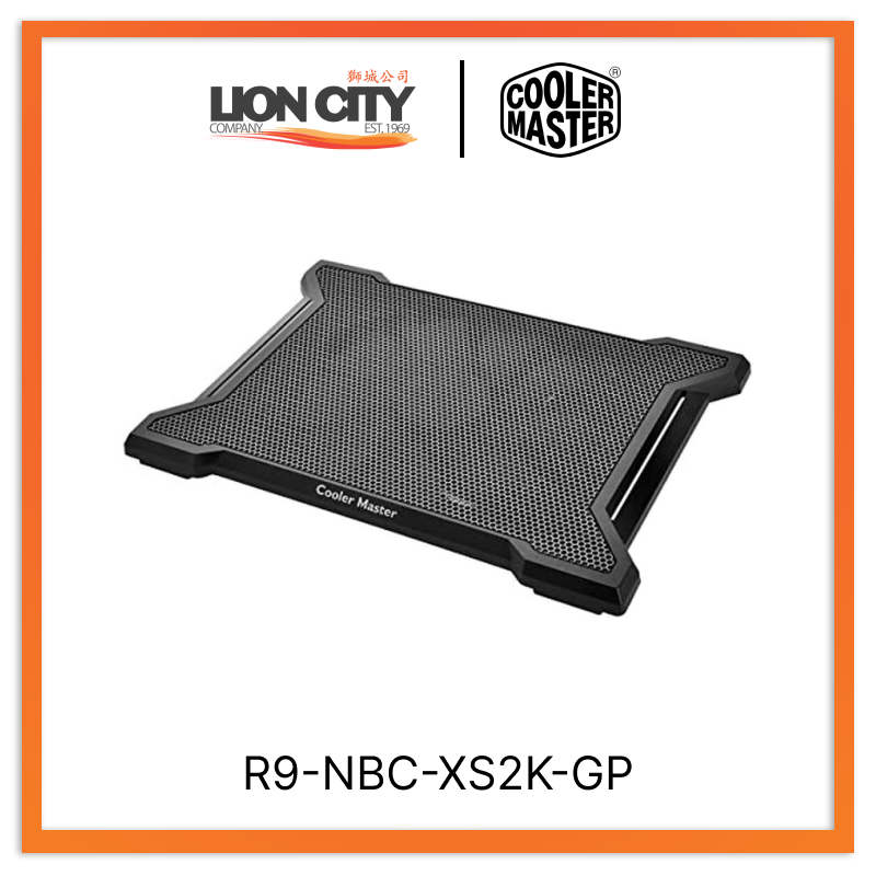 Cooler Master R9 NBC XS2K GP CM Notepal X Slim 20cm Laptop Cooling Fan - Ultra Thin USB Cooling Pad for Gaming Laptops & Notebooks - Perfect for Office, Home & Gaming Setup