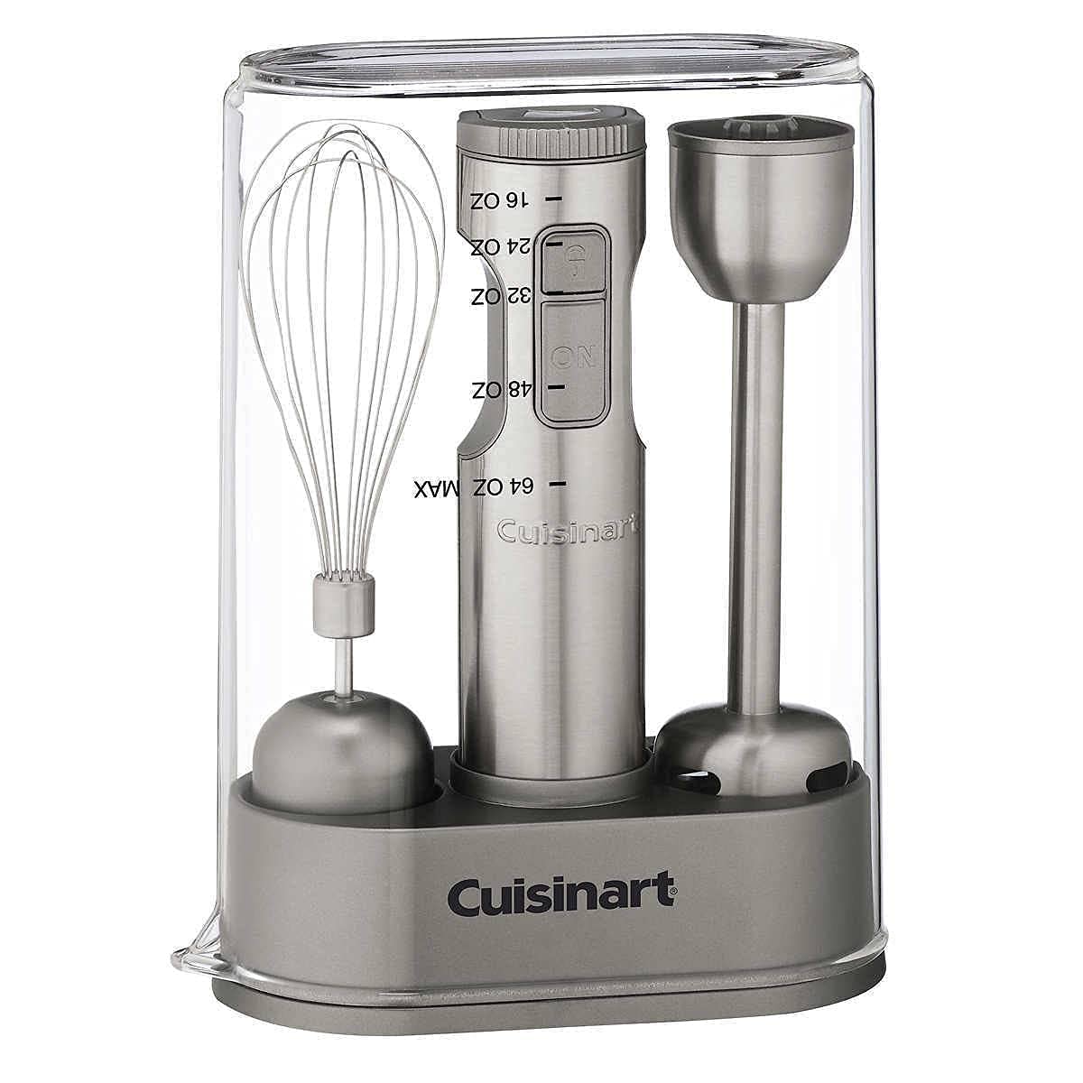 Cuisinart HB-800 Smart Stick Variable Speed Immersion Hand Blender with Storage Case (Renewed) - Perfect for Smoothies, Soups & Purees in Home Kitchen