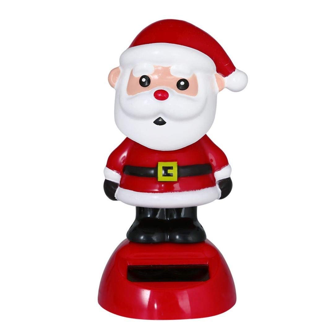 Solar Powered Dancing Christmas Bobble Head Toy - Animated Swinging Figure for Holiday Party Decorations, Home & Office Desk Decoration - Perfect for Christmas Gifts, Festive Parties & Seasonal Home Decor