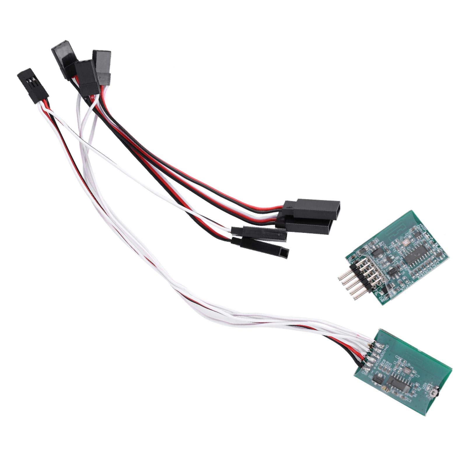 Demeras Lightweight RC Car Transmitter Receiver Module for 1/10 & 1/8 Scale RC Cars - Perfect for Off-Road Racing and Drifting