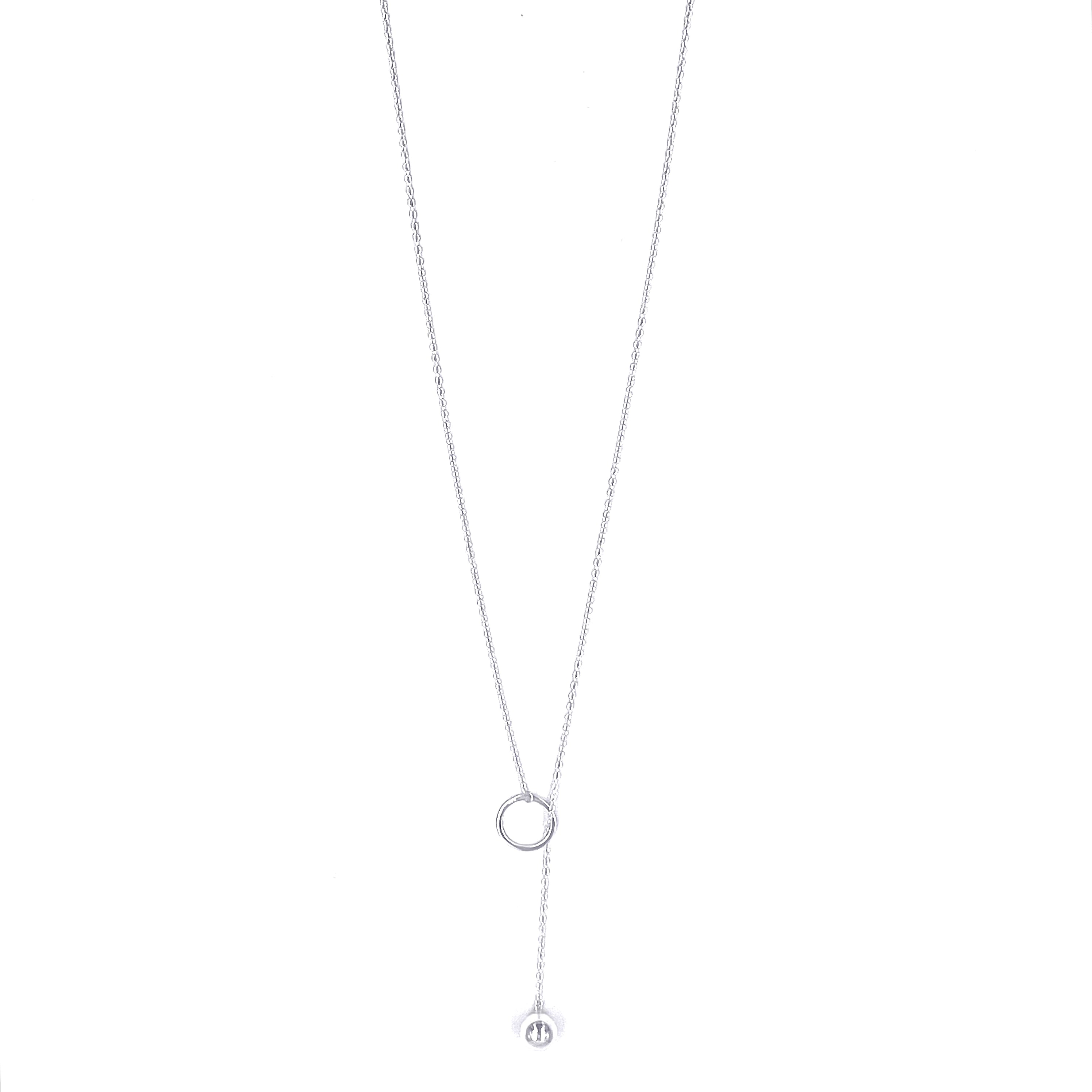 Elegant Ashley Gold Sterling Silver CZ Lariat Necklace for Women | Perfect for Weddings, Parties & Evening Events