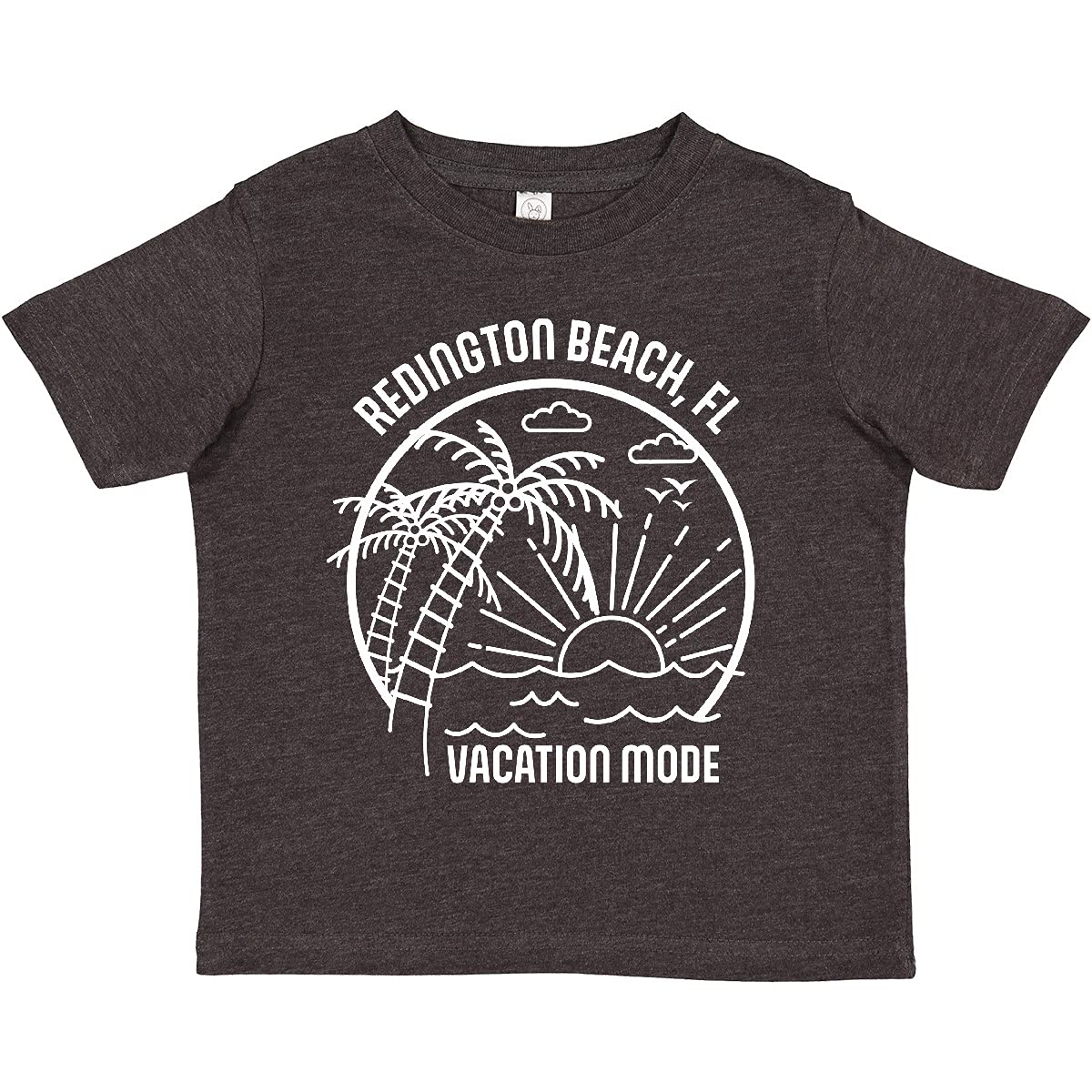 Inktastic Summer Vacation Mode Redington Beach Florida Toddler T-Shirt - Cute Graphic Tee for Boys & Girls - Soft Cotton Kids Shirt for Beach Trips & Family Vacations