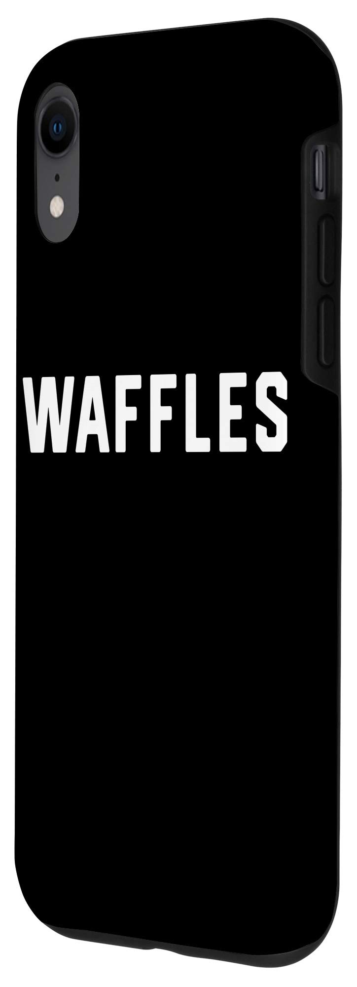 iPhone XR I Love Waffles Case - Cute Waffle Pattern Protective Cover for iPhone XR - Perfect for Breakfast Lovers & Foodie Gifts