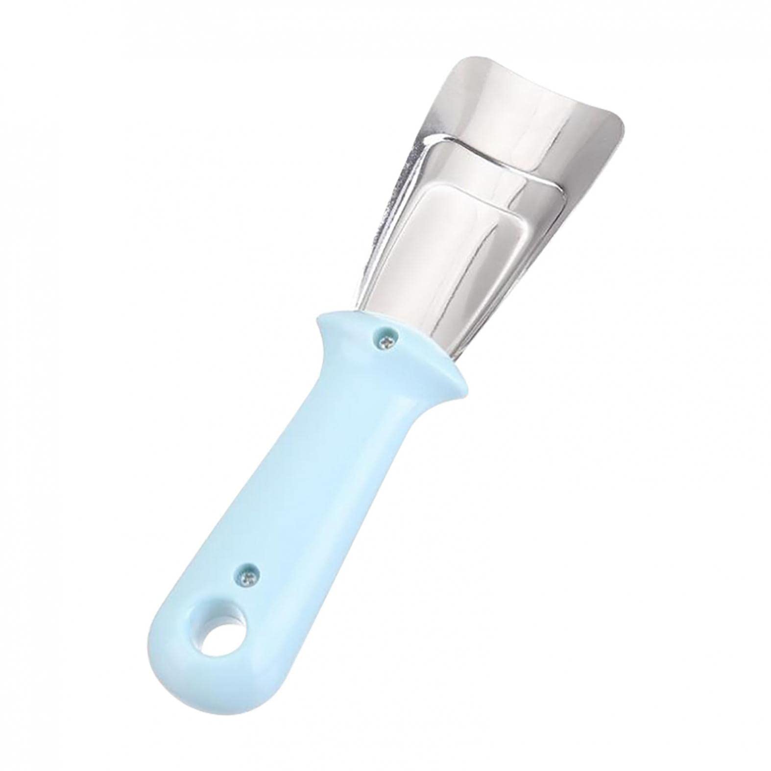 Stainless Steel Refrigerator Ice Scraper - Durable Freezer Defroster Shovel for Kitchen, Efficient Ice Removal Tool, Perfect for Home, Camping, and RV Use (Blue)