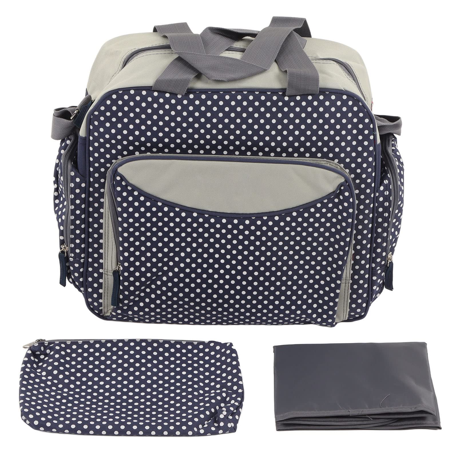 Waterproof Large Capacity Crossbody Diaper Bag - Multifunctional Nappy Tote for Moms, Baby Essentials Organizer (Perfect for Outdoor, Travel & Daily Use)