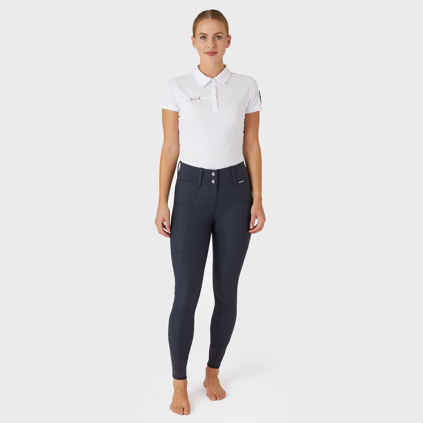 HORZE Indira Women's Full Seat Breeches - Equestrian Riding Pants for Comfort & Grip | Perfect for Horseback Riding, Dressage & Show Jumping