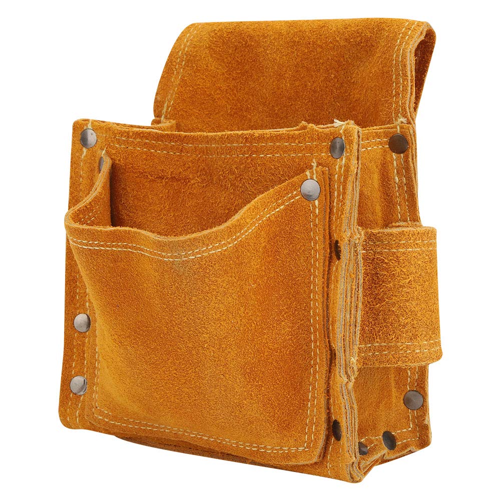 Durable Cowhide Tool Waist Bag for Woodworking & Interior Decoration | Heavy Duty Construction Utility Belt | Perfect for Carpenters, Electricians & DIY Home Improvement Projects