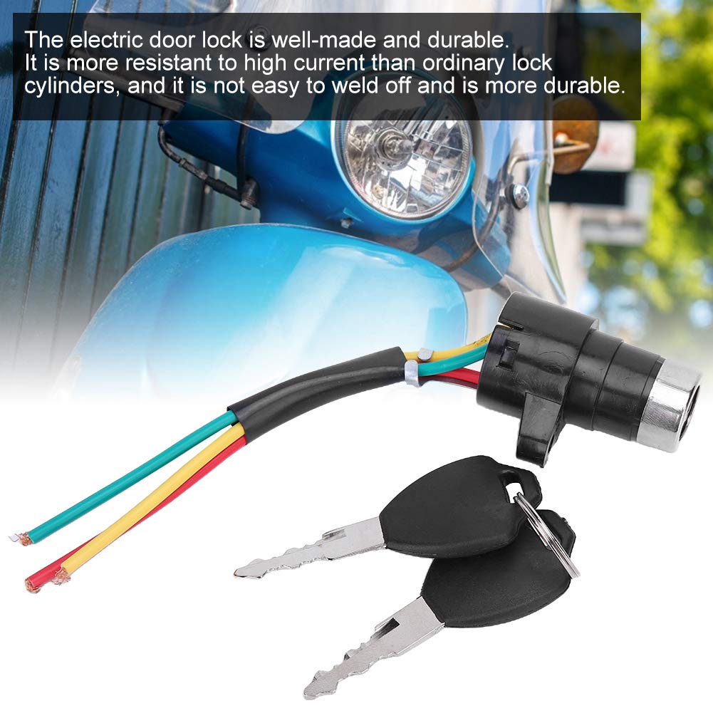 5 Set Electric Power Lock On/Off Switch - Key Ignition Switch for Motorcycles, ATVs, Boats - Durable & Waterproof for Outdoor Use