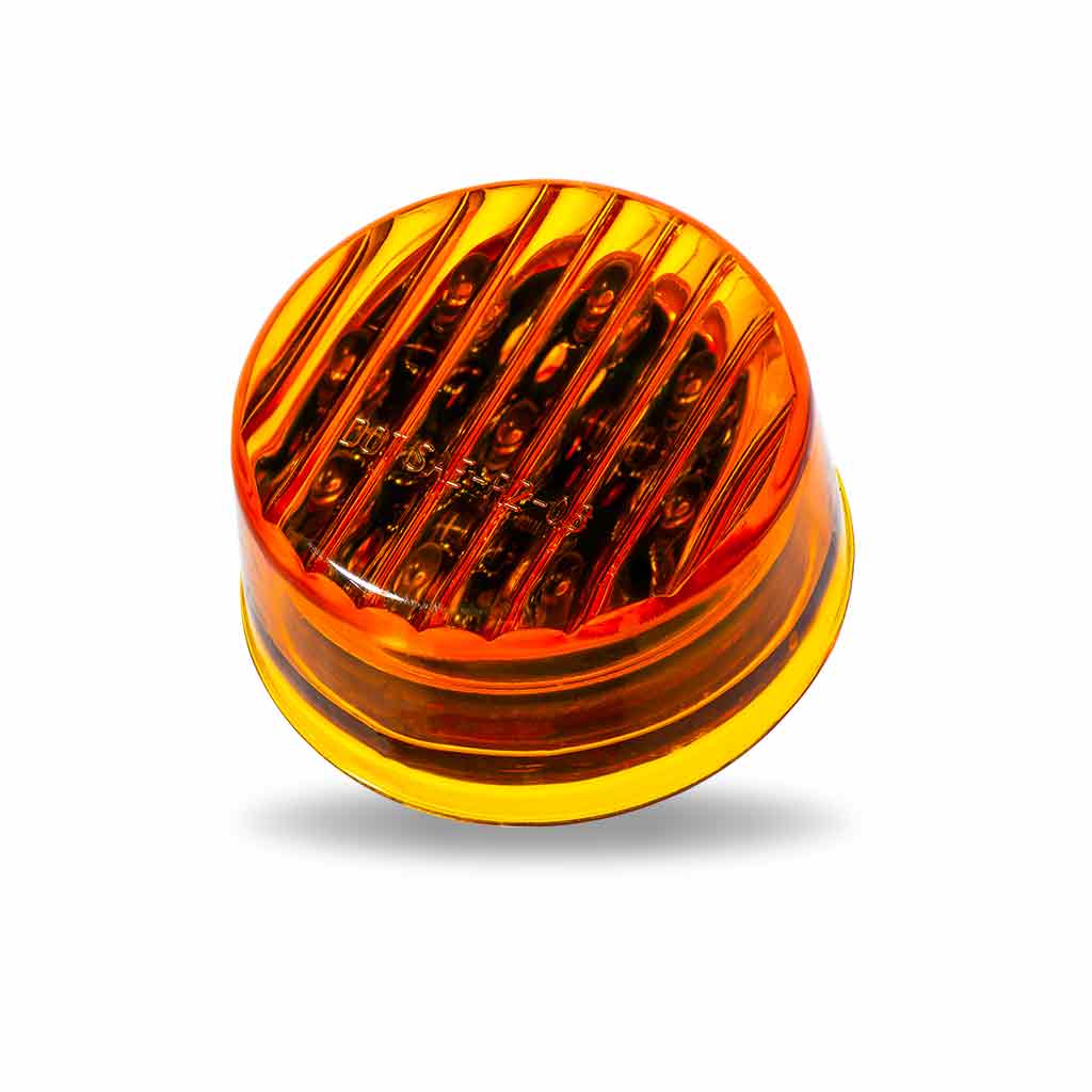 2 Pack Round Amber LED Lights - Energy Efficient, Dimmable, for Home Decor, Outdoor Pathway, and Landscape Lighting