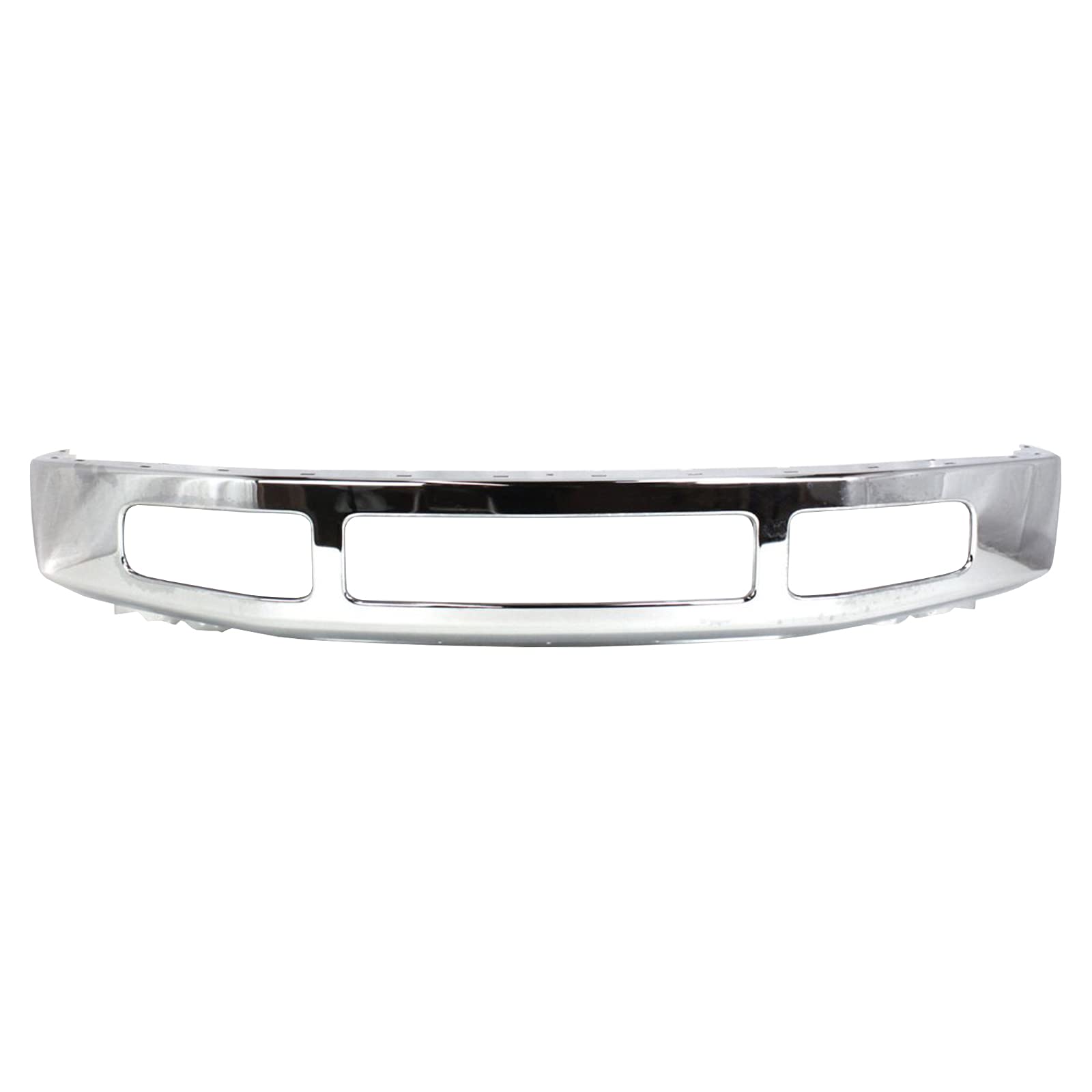 Chrome Steel Front Bumper Replacement for 2008-2010 Ford F-250 SD & F-350 SD Trucks - Heavy Duty FO1002406 - Off-Road Protection & Truck Customization
