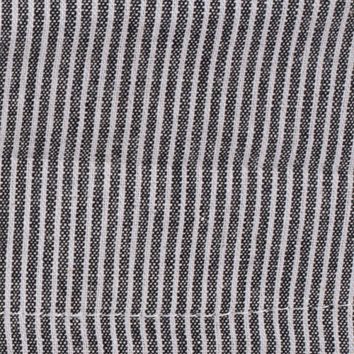 Rustic Black & White Ticking Stripe
