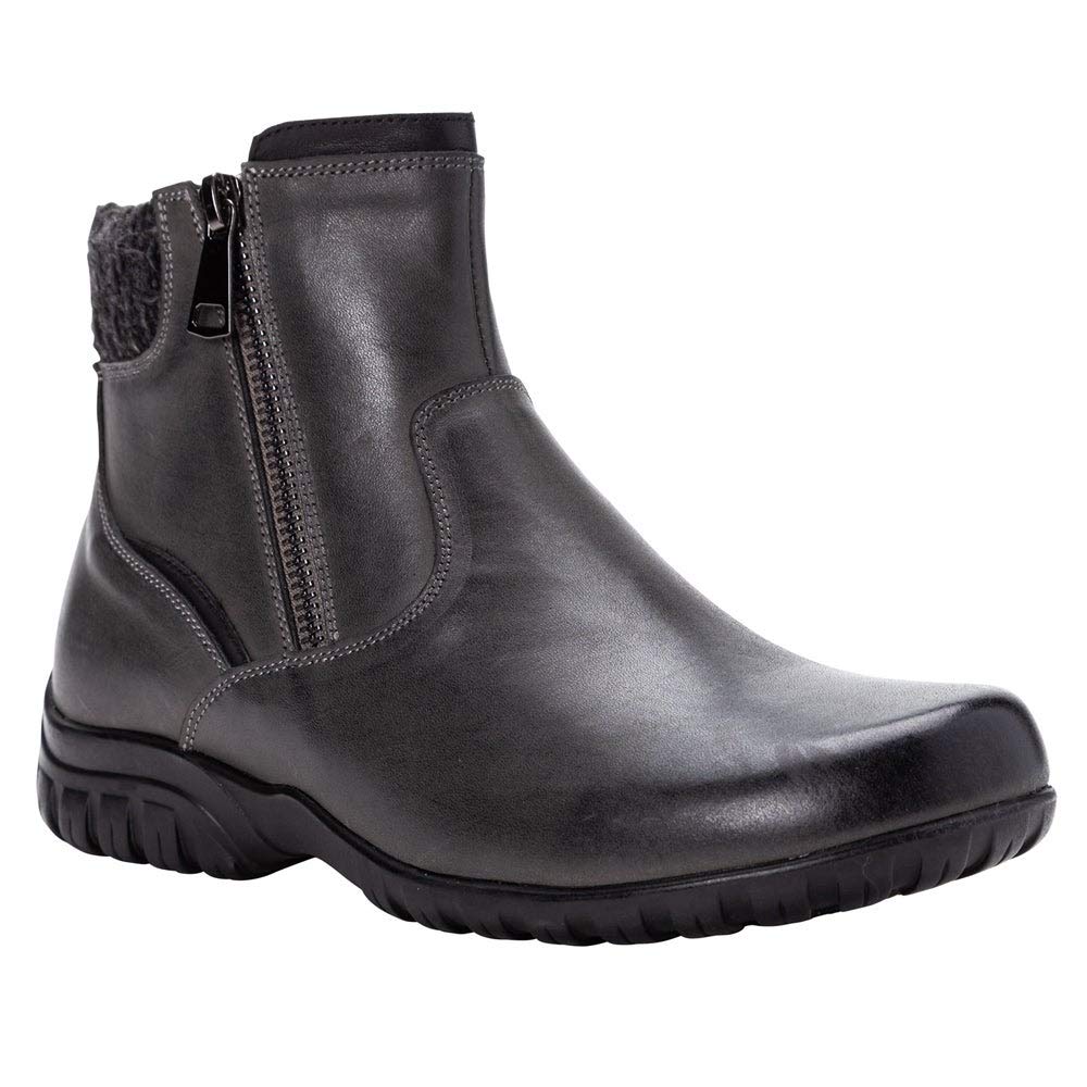 Propet Women's Darley Zippered Casual Boots - Comfortable Slip-Resistant Ankle Booties for Walking, Work & Everyday Wear