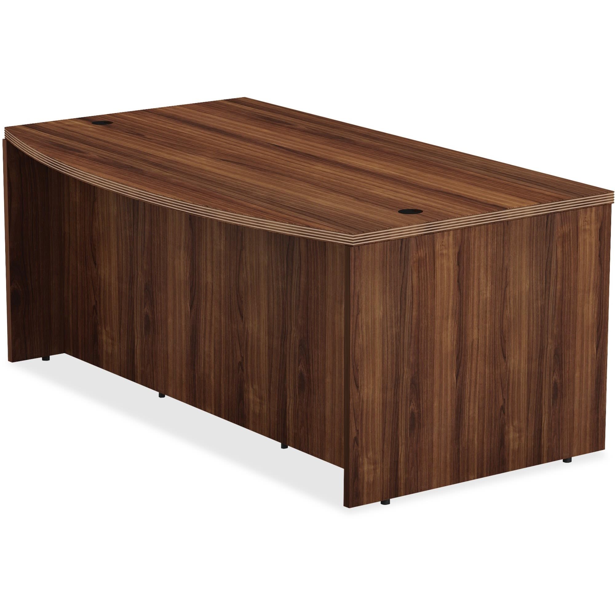 Lorell Office Desk - Ergonomic Computer Desk for Home & Work, Adjustable Height Study Desk with Storage Shelf - Perfect for Remote Work, Gaming & Small Spaces