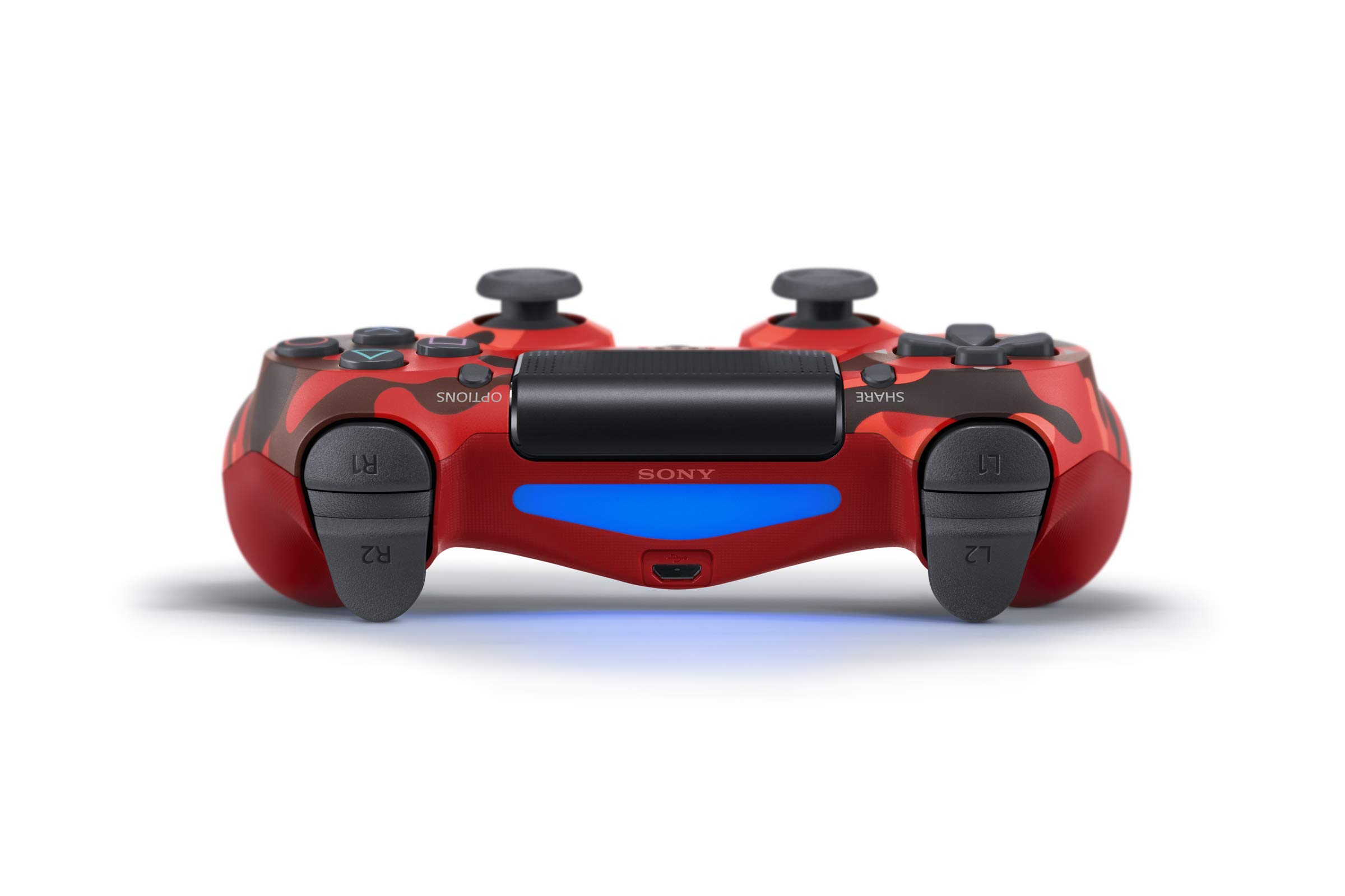 Renewed DualShock 4 Wireless Controller for PlayStation 4 - Red Camo Design | Compatible with PS4 Slim & Pro | Perfect for Gaming, Streaming & Multiplayer Sessions