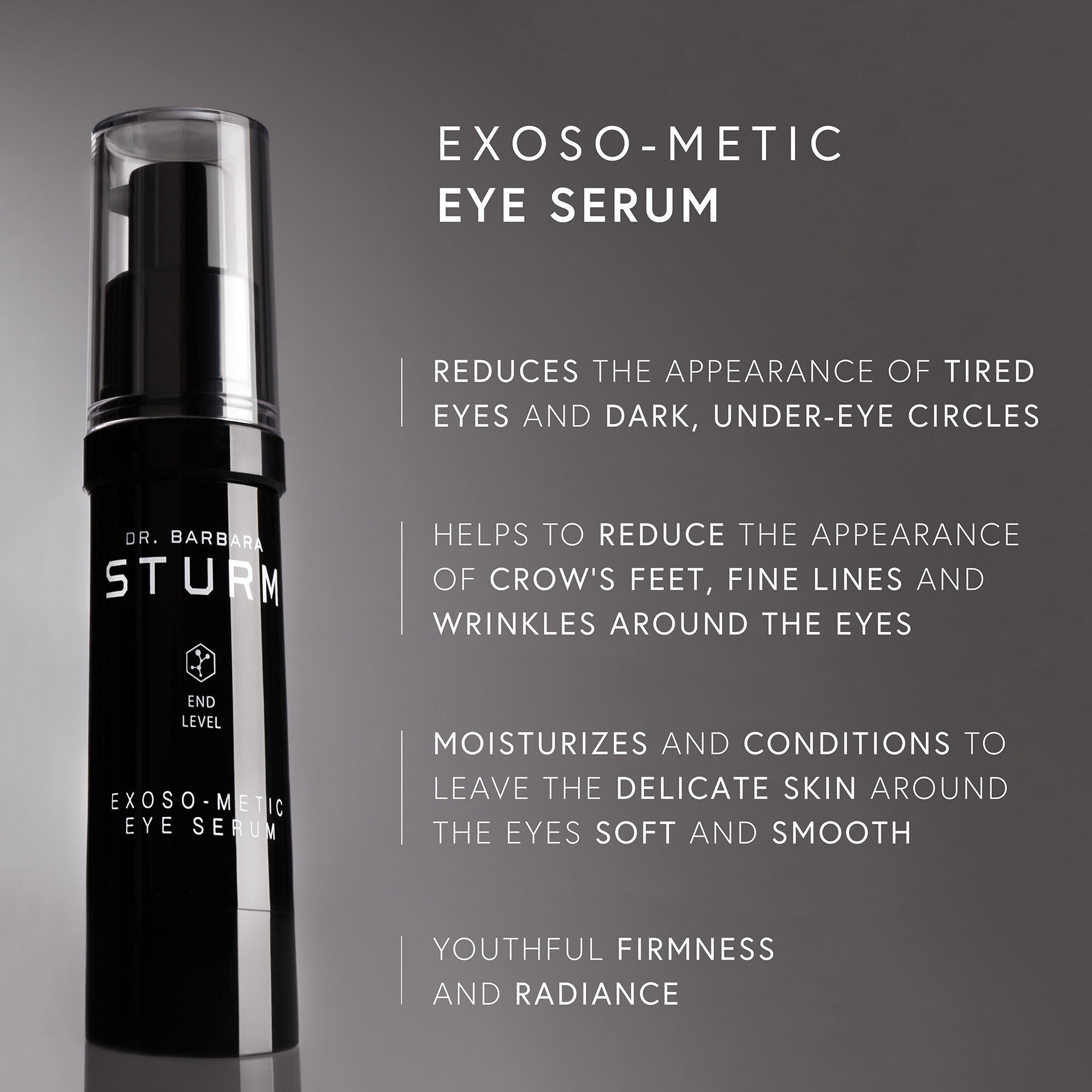 Exoso Metic Eye Serum - Dark Circle & Wrinkle Treatment for Brightening & Anti-Aging | Perfect for Night Routine & Travel Skincare