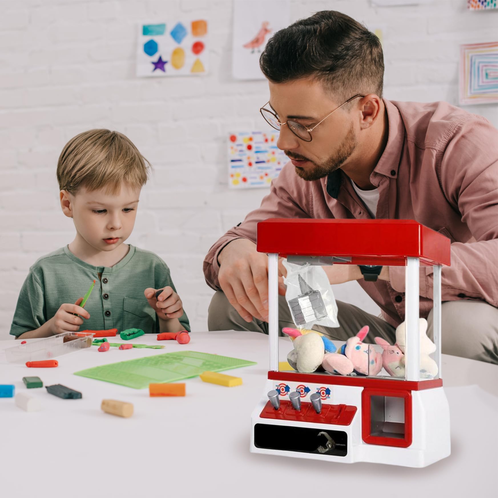 Kalastussaari Claw Machine for Kids - Mini Arcade Claw Game Toy - Fun Prize Grabber for Birthday Parties & Family Game Nights