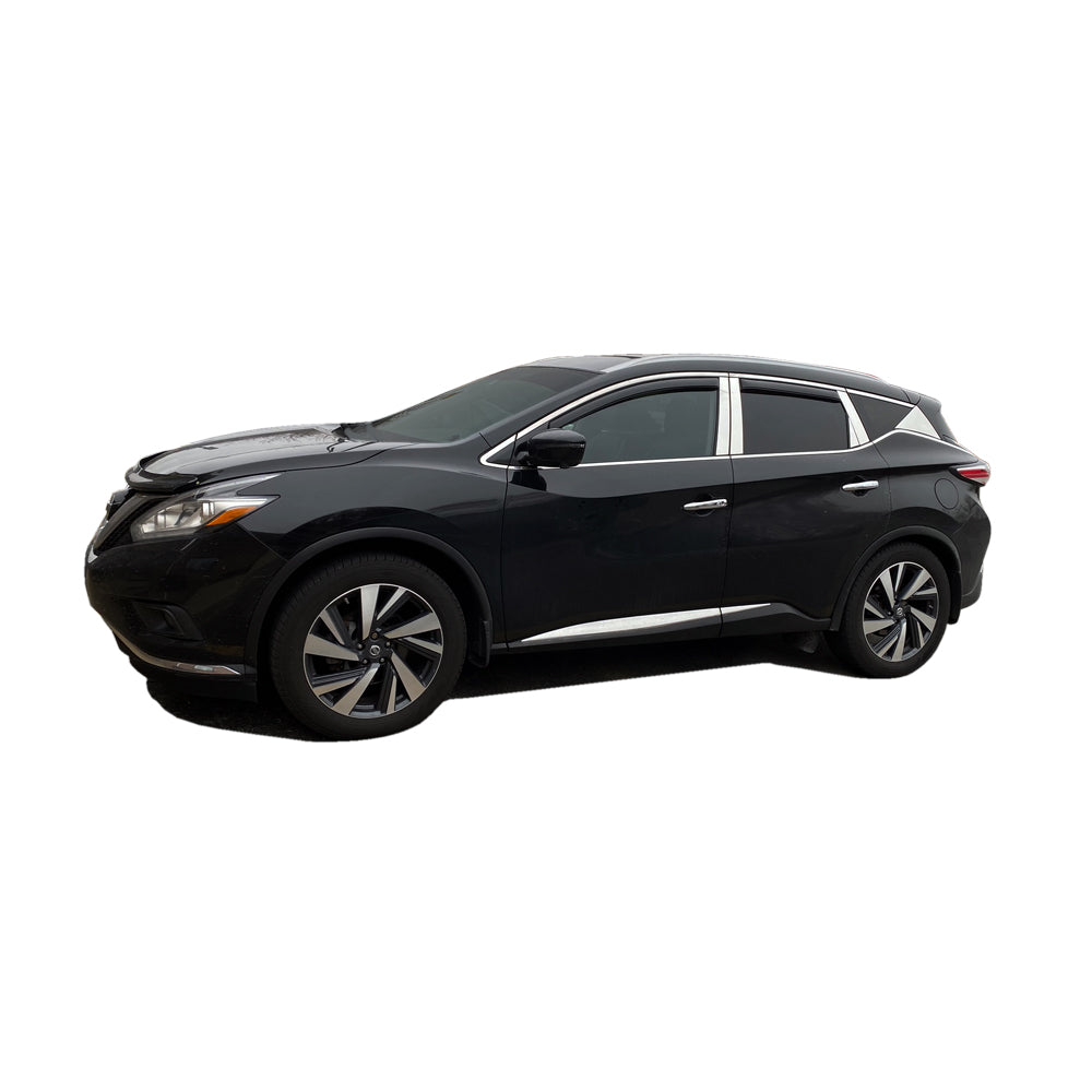 10pcs Stainless Steel Pillar Post Trim for 2015-2023 Nissan Murano - Exterior Car Accessories for Enhanced Style & Protection | Perfect for Car Detailing, Customization & Weatherproofing