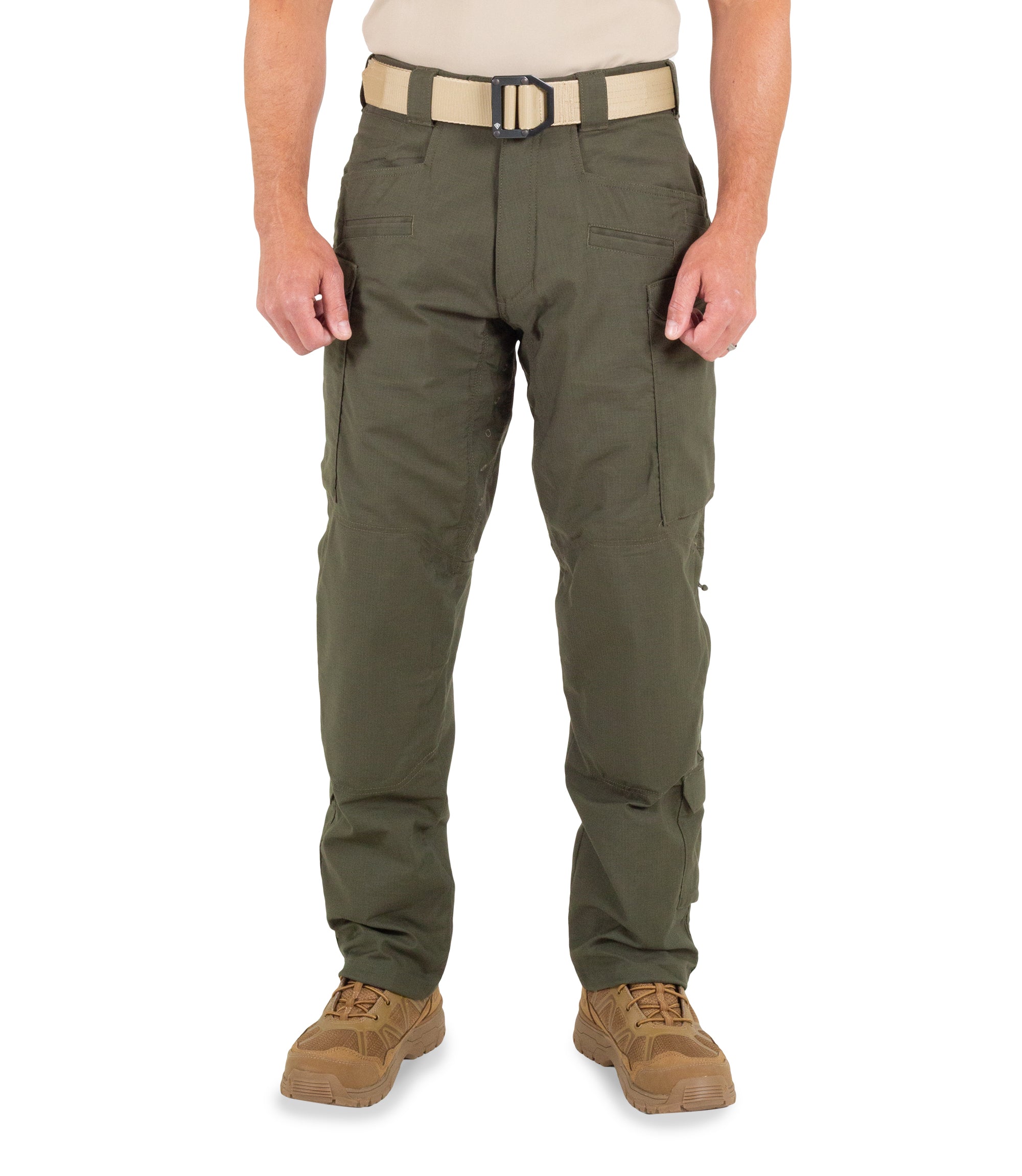 Men's Tactical Defender Pants OD Green - Durable Outdoor Work & Hiking Pants for Adventure & Everyday Wear