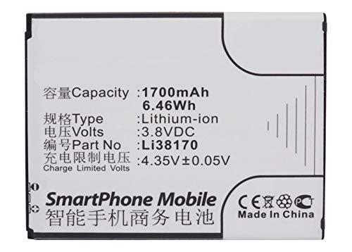 Synergy Digital Hisense LI38170 Battery - 3.8V 1700mAh Li-ion for Extended Phone Use