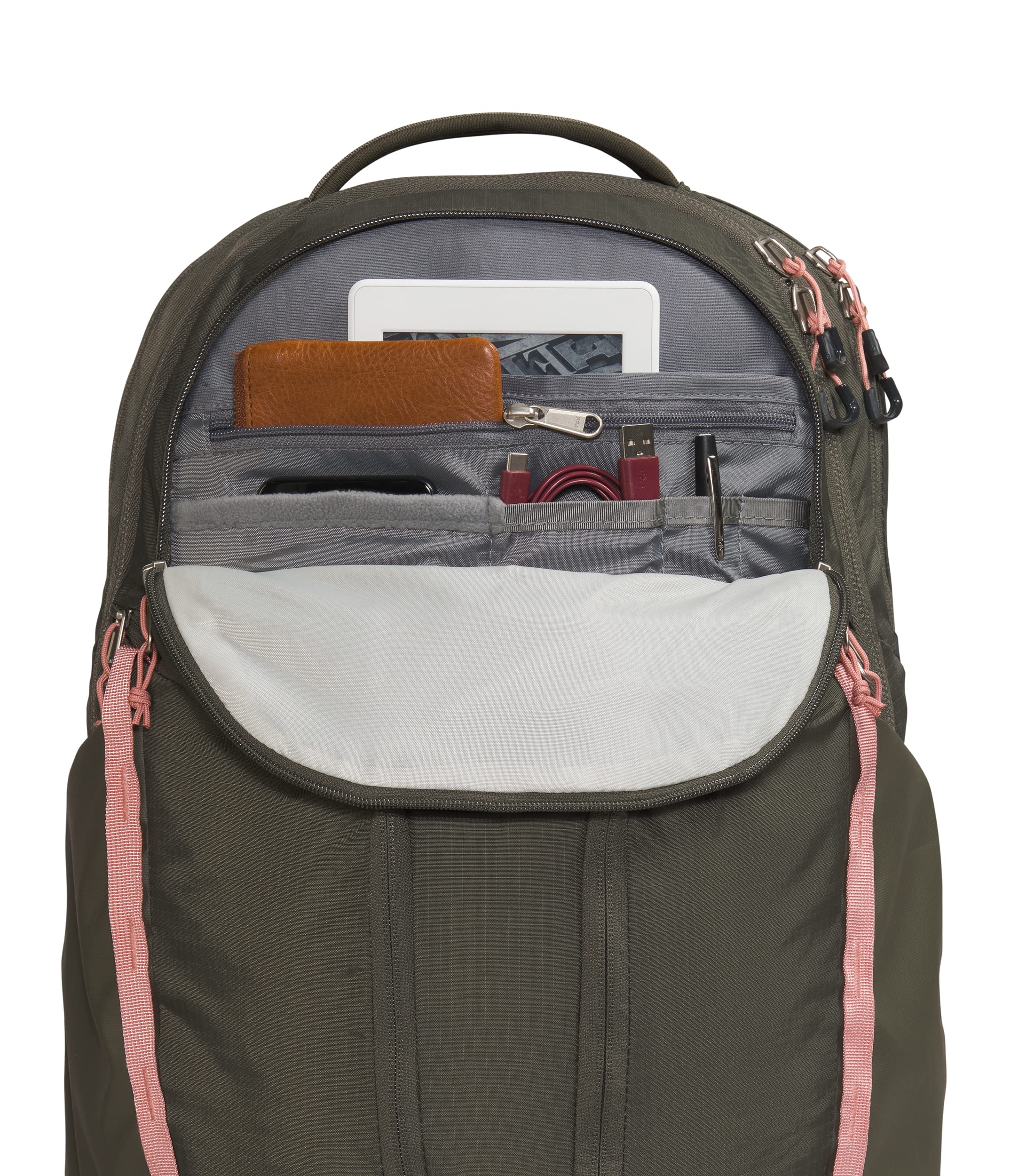 THE NORTH FACE Women's Commuter Laptop Backpack - Waterproof Travel & Work Backpack with USB Charging Port, 15.6