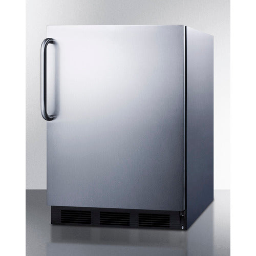Accucold 24-Inch Wide Built-In All Refrigerator - ADA Compliant Stainless Steel Exterior (Model FF6BK7CSSADA) - Perfect for Modern Kitchens, Restaurants & ADA-Compliant Spaces