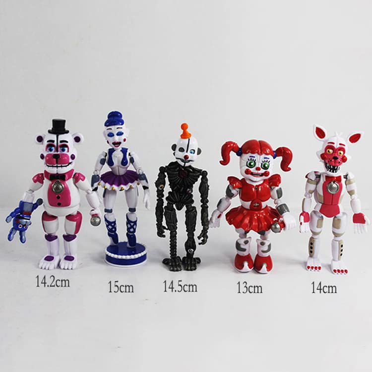 LUNK 5-Piece Five Nights at Freddy's Action Figure Set - 5.5