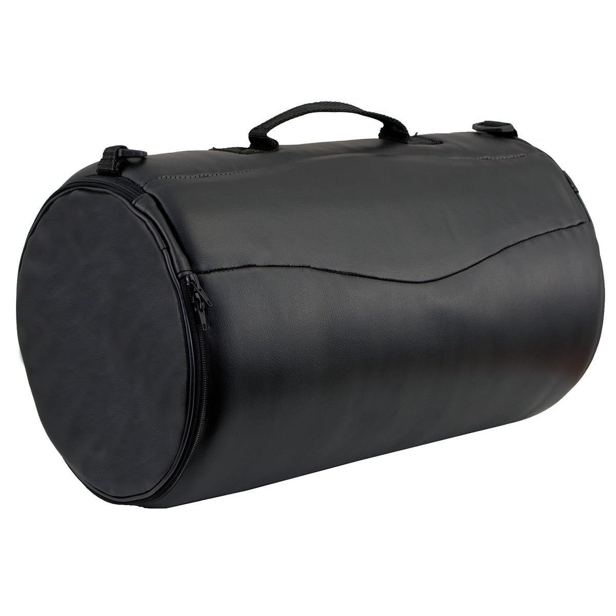 Milwaukee Leather SH631 Medium Black PVC Sissy Bar Duffle Motorcycle Bag - Waterproof Storage for Cruiser & Touring Bikes - Perfect for Road Trips & Daily Commutes