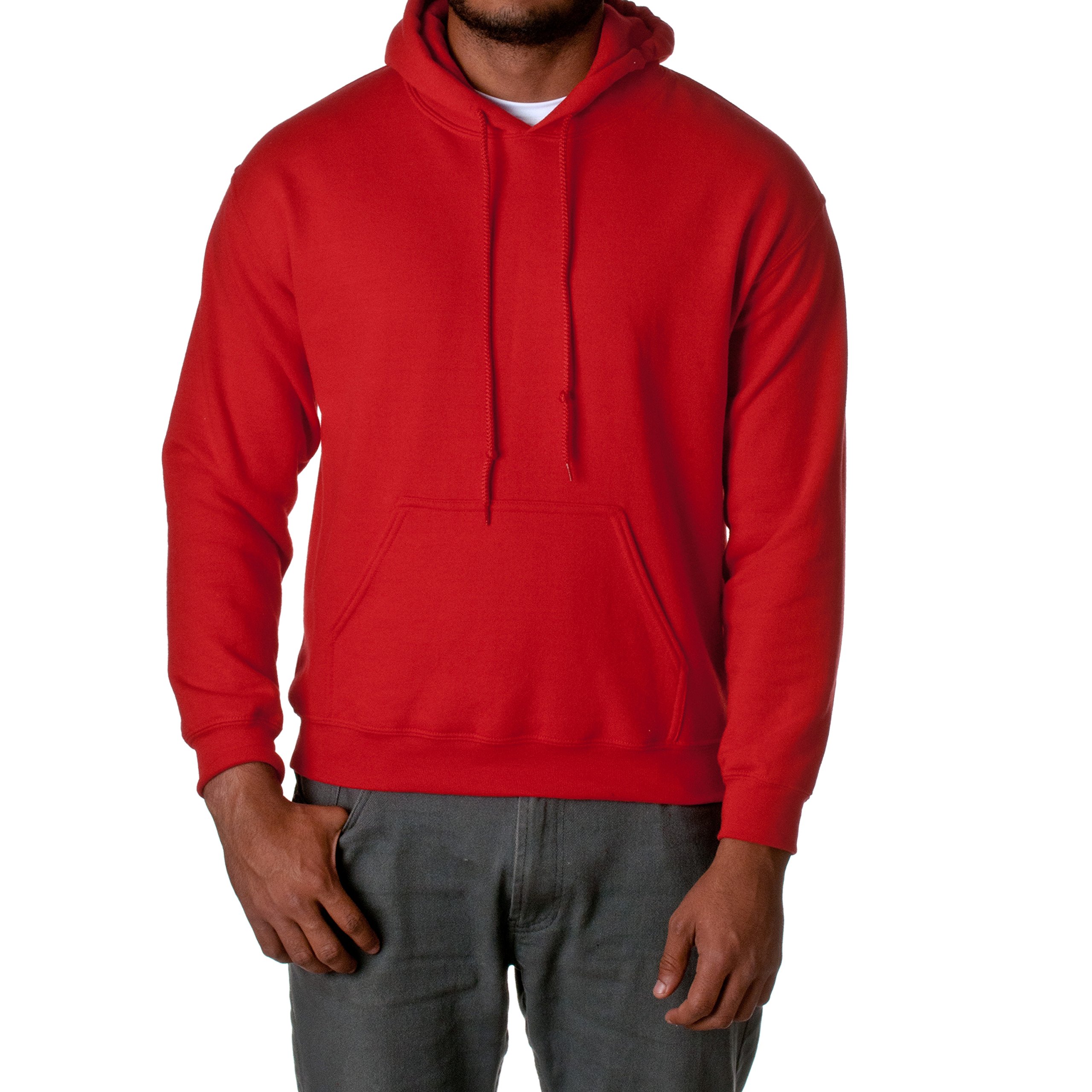 Gildan G185 Heavy Blend Adult Hooded Sweatshirt - Soft Unisex Pullover Hoodie for Men & Women - Cardinal Red - Perfect for Casual Wear, Gym, and Outdoor Activities