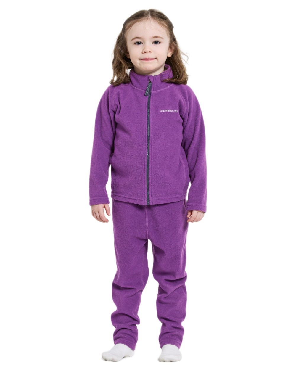 Didriksons Monte Kids Full-Zip Fleece Jacket - Warm & Cozy Winter Outerwear for Boys & Girls - Perfect for School, Play & Outdoor Adventures