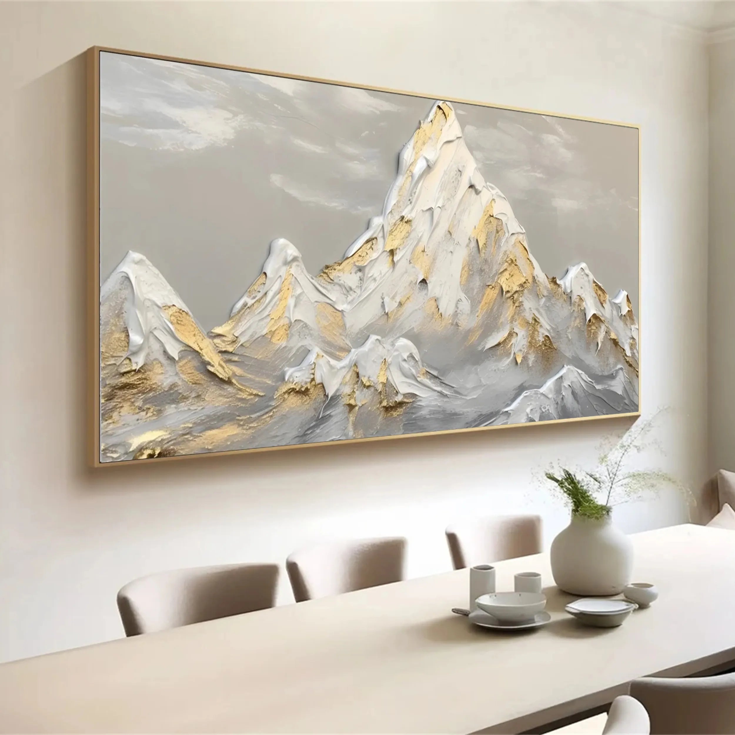 Minimalist Textured Plaster Art Painting - Abstract Wall Decor for Living Room, Bedroom & Office | Modern Home Artwork #MM263