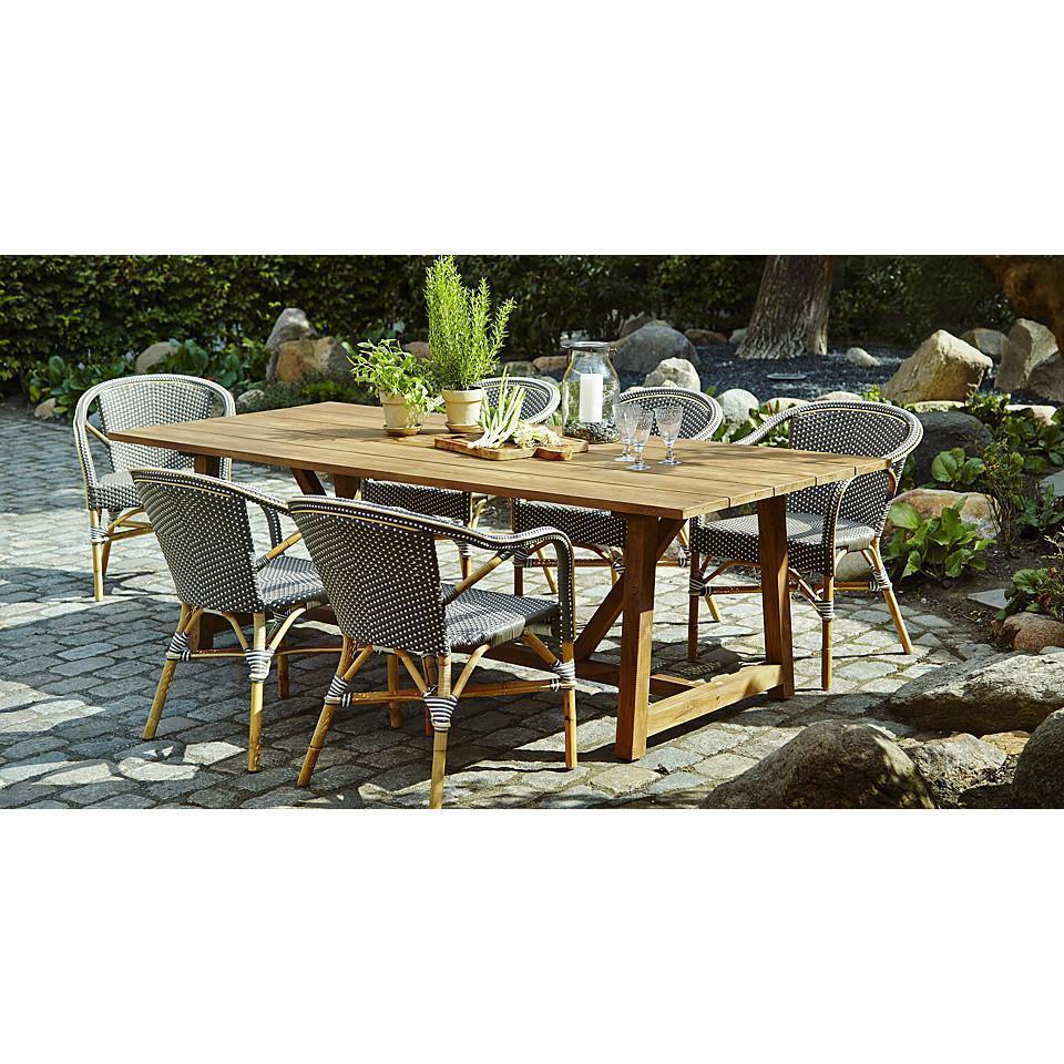 George Outdoor Extension Table - Durable & Weather-Resistant Patio Dining Table for Backyard, Garden, and Deck - Perfect for Outdoor Entertaining & Family Gatherings