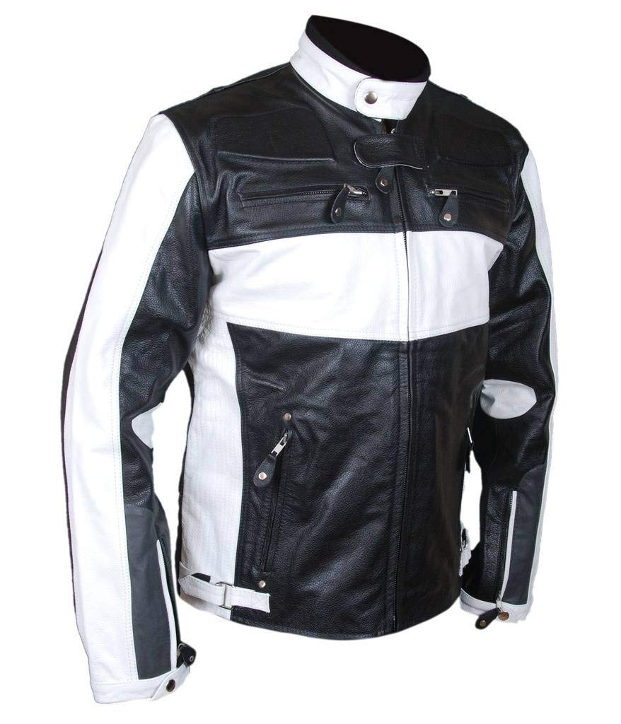 F&H Men's Fast and Furious 7 Vin Diesel Leather Jacket - Biker Style Motorcycle Outerwear for Men - Perfect for Halloween, Cosplay, and Movie Costumes