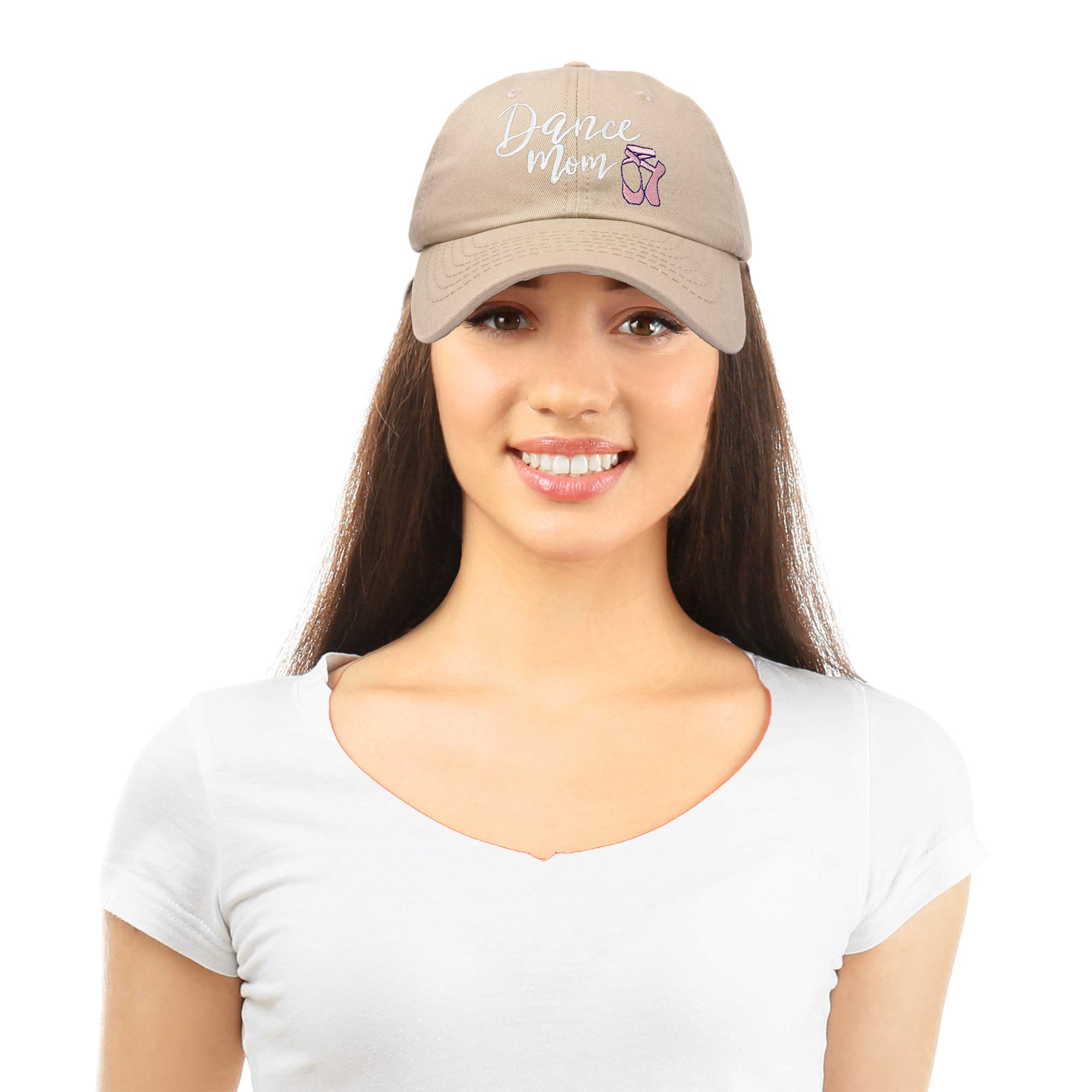 DALIX Embroidered Cotton Cap for Dance Moms - Support Your Daughter with Stylish Baseball Hat | Perfect for Dance Competitions, Recitals & Cheerleading Events