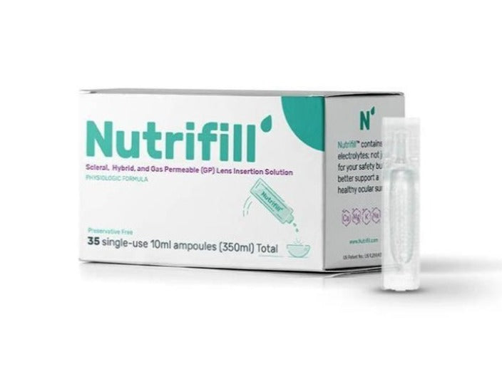 Nutrifill 10mL Preservative-Free Single-Use Vials for Eye Drops & Medical Injections | Sterile Solution for Dry Eyes & Healthcare Professionals