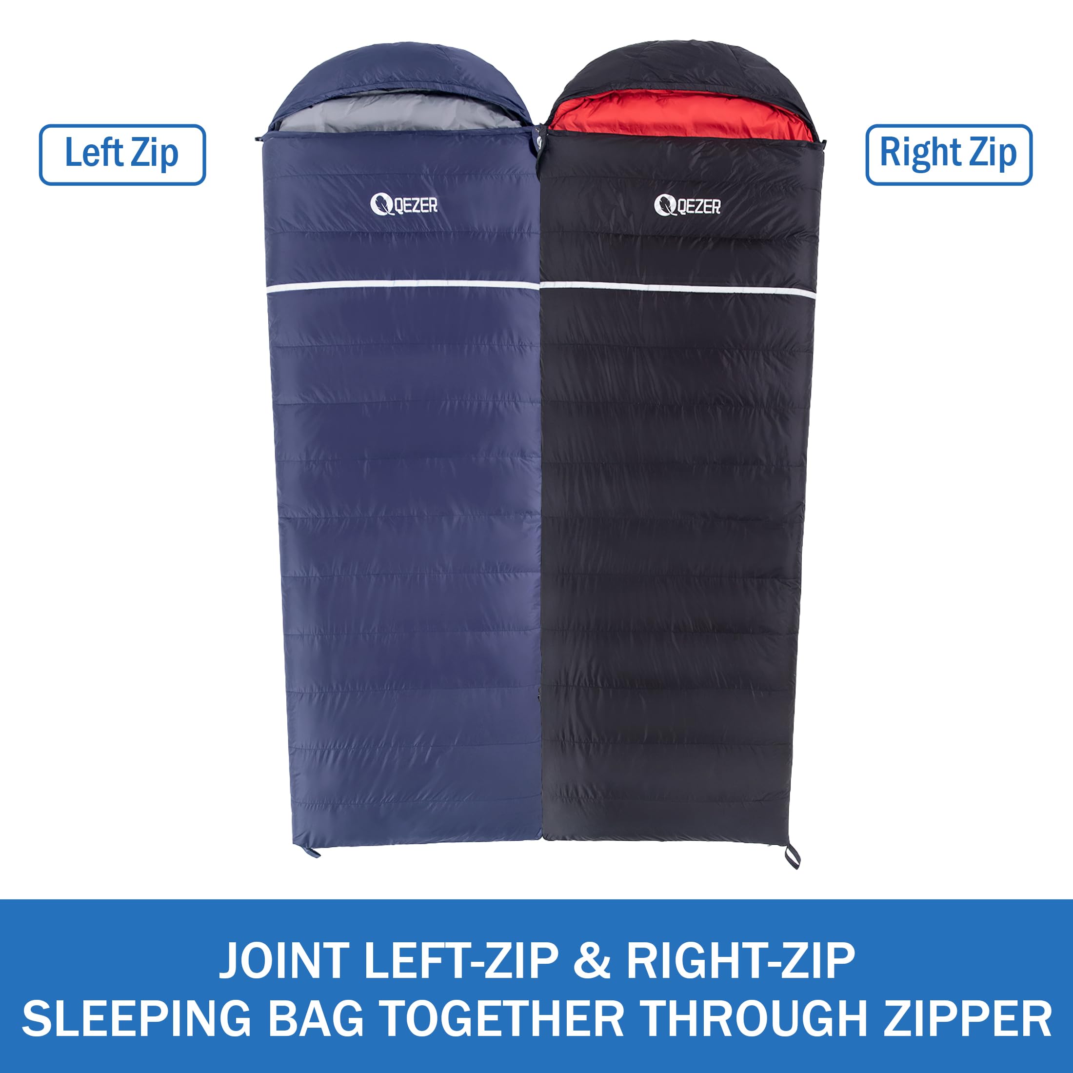 Ultralight 600 Fill Power Down Sleeping Bag for Adults - Compact & Portable with Compression Sack - Perfect for Backpacking, Camping, Hiking & Outdoor Adventures