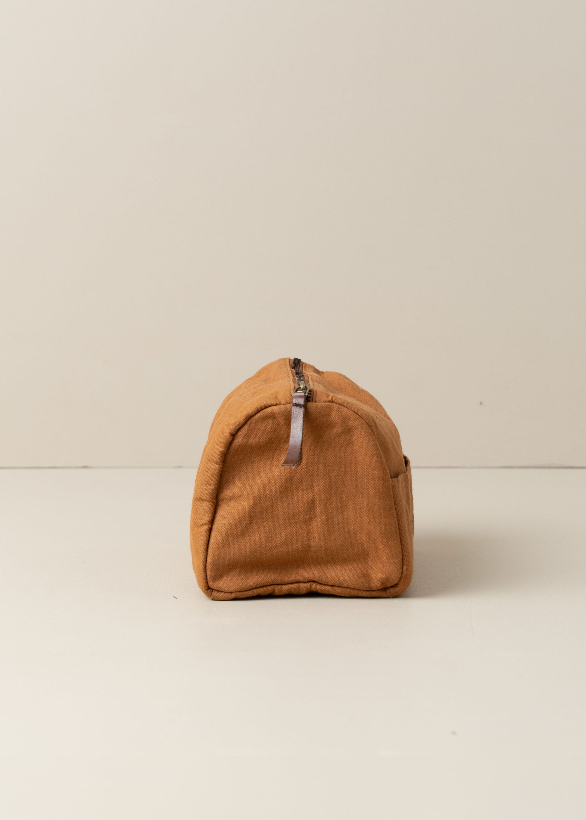 Journey Toiletry Canvas Bag in Terracotta - Waterproof Travel Cosmetic Organizer for Women & Men | Perfect for Camping, Gym, and Weekend Getaways