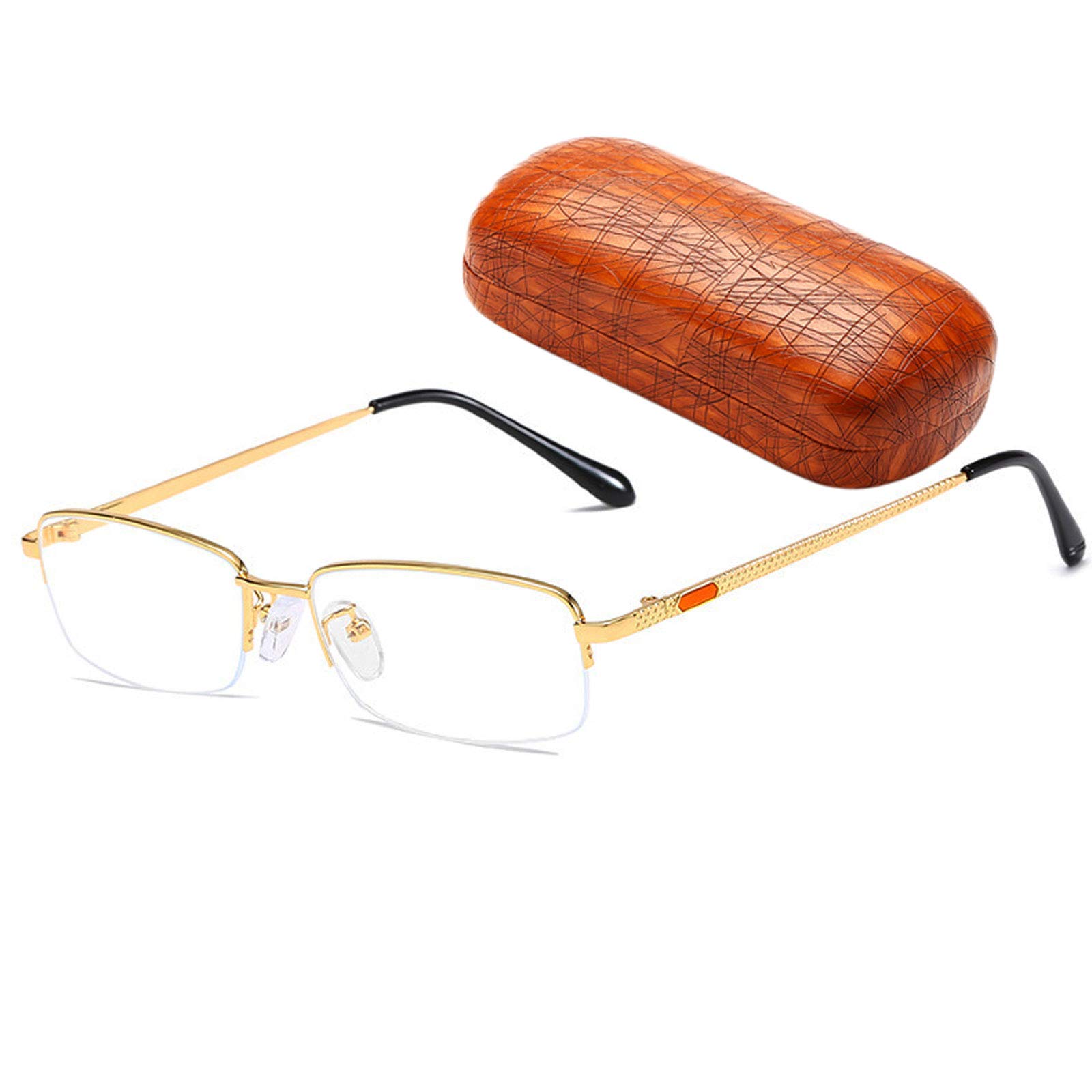 HUANLIAN Blue Light Blocking Glasses for Men & Women - Anti Eye Strain for Office & Gaming